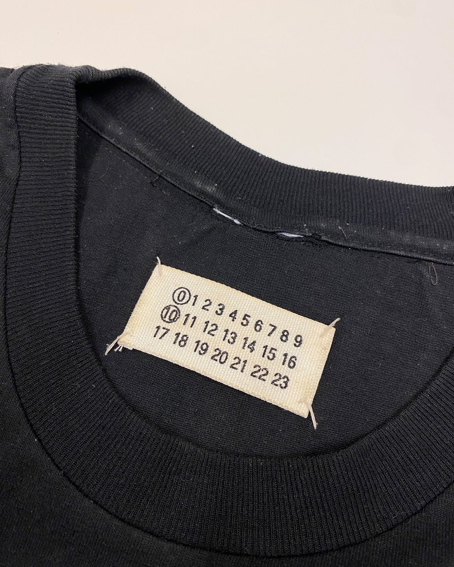 Maison Martin Margiela Line 0 10 Artisanal AW2003 Cut Off Basketball Print Leather Patchwork Tanktop T-Shirt Black
