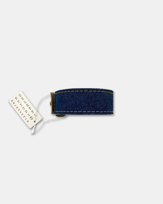 Maison Martin Margiela SS2003 Denim Leather Bracelet Indigo Blue