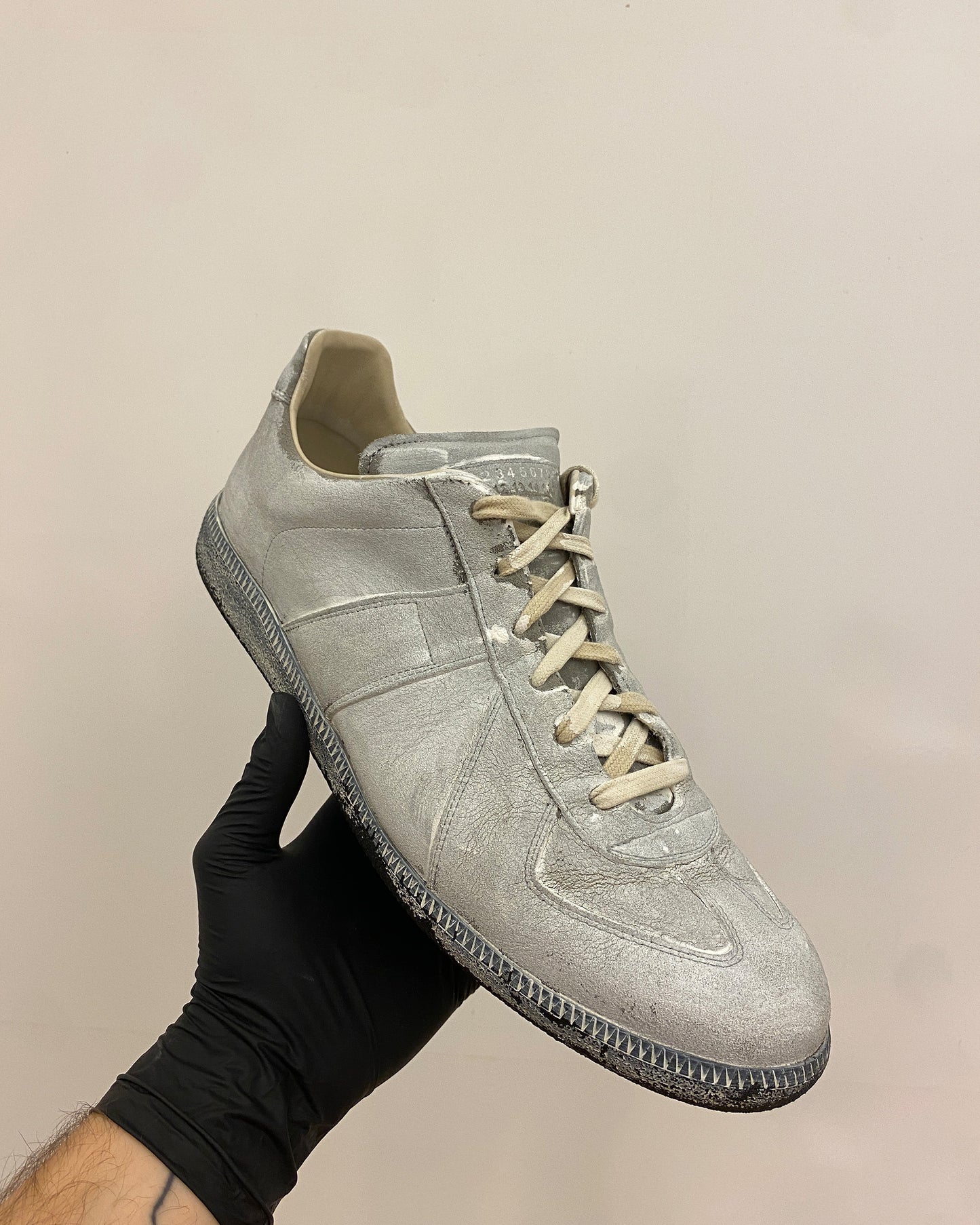 Maison Martin Margiela 2020s Painted GATs Replica Sneaker White Black