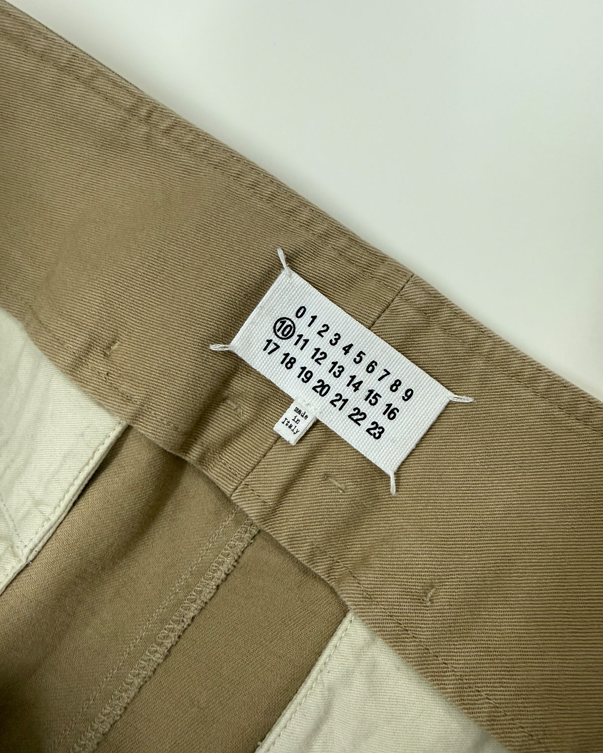 Maison Martin Margiela FW2017 Denim Pants Beige