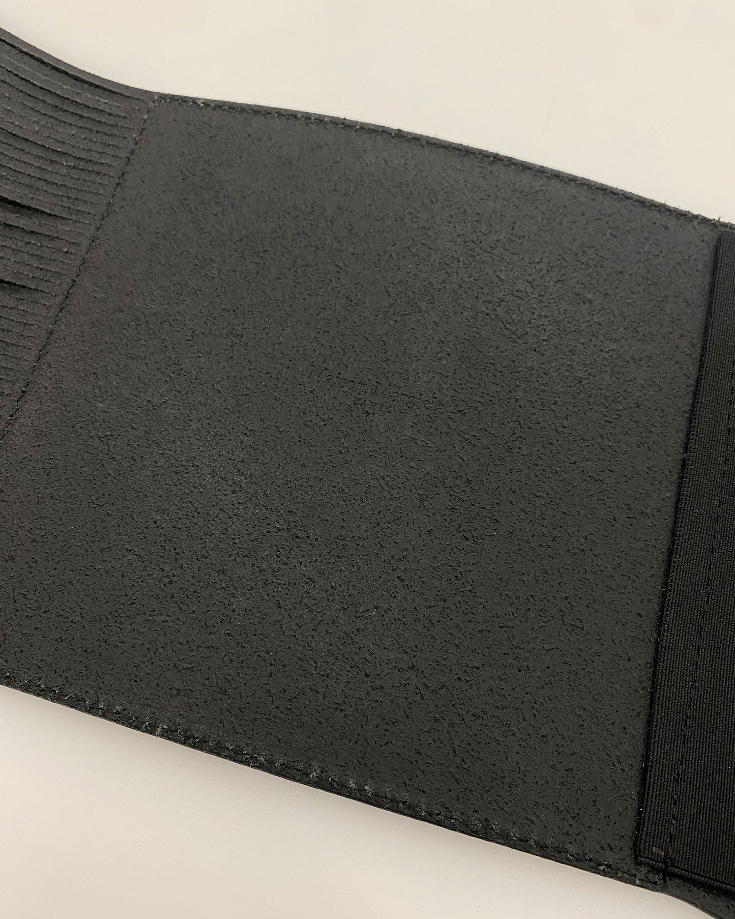 Maison Martin Margiela SS2018 Leather Fringe Big Belt Black