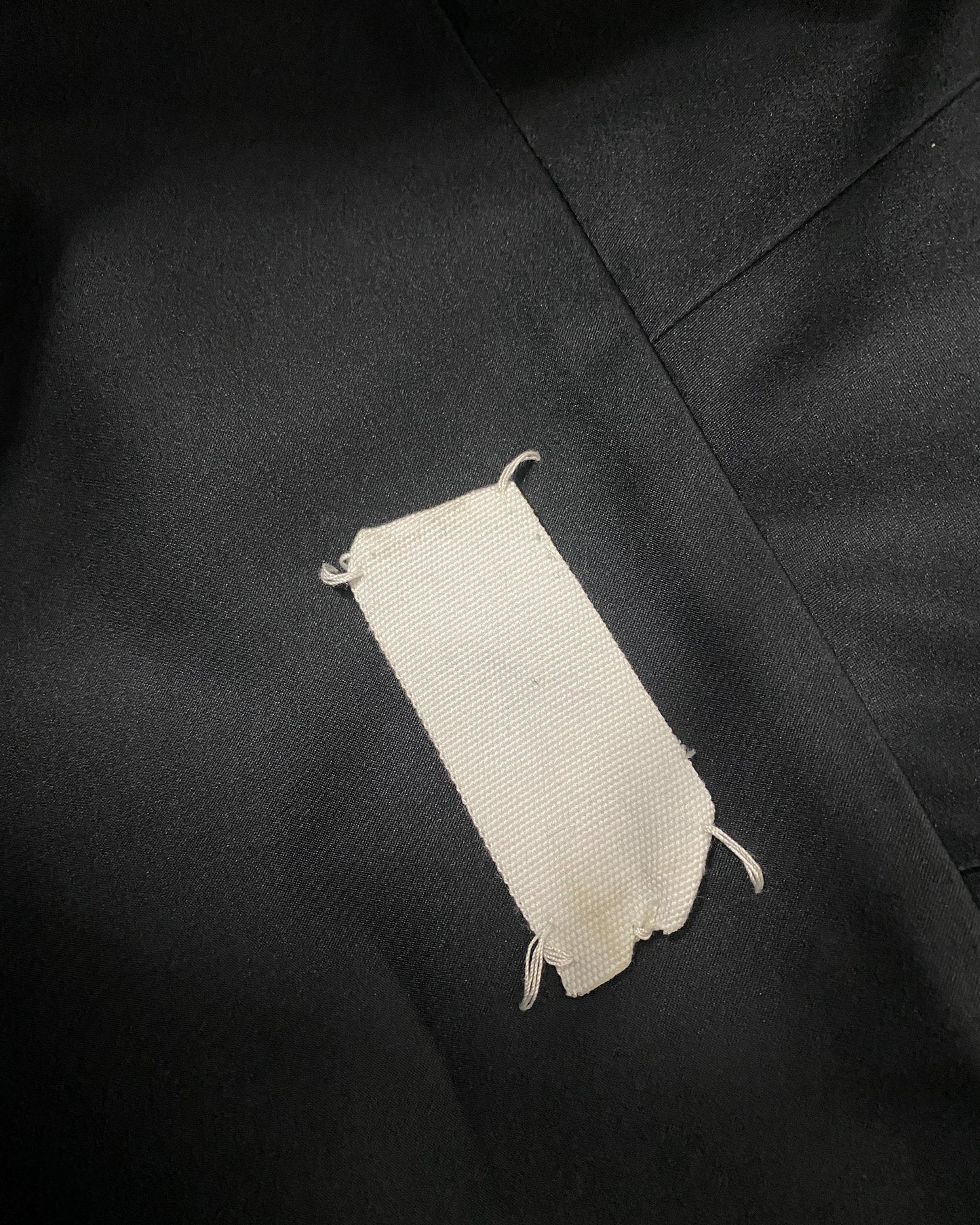 Maison Martin Margiela AW2008 White Label Runway Silk Dress Black