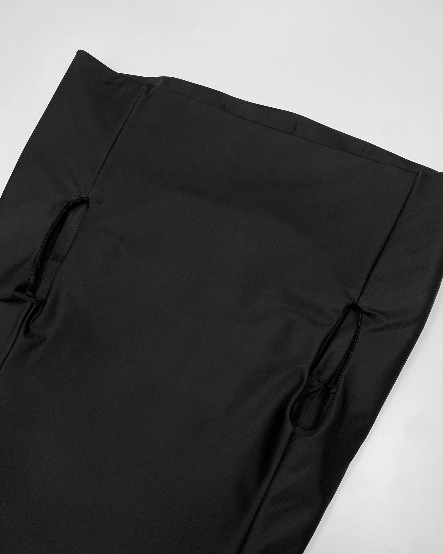 Maison Martin Margiela AW2008 White Label Runway Silk Dress Black