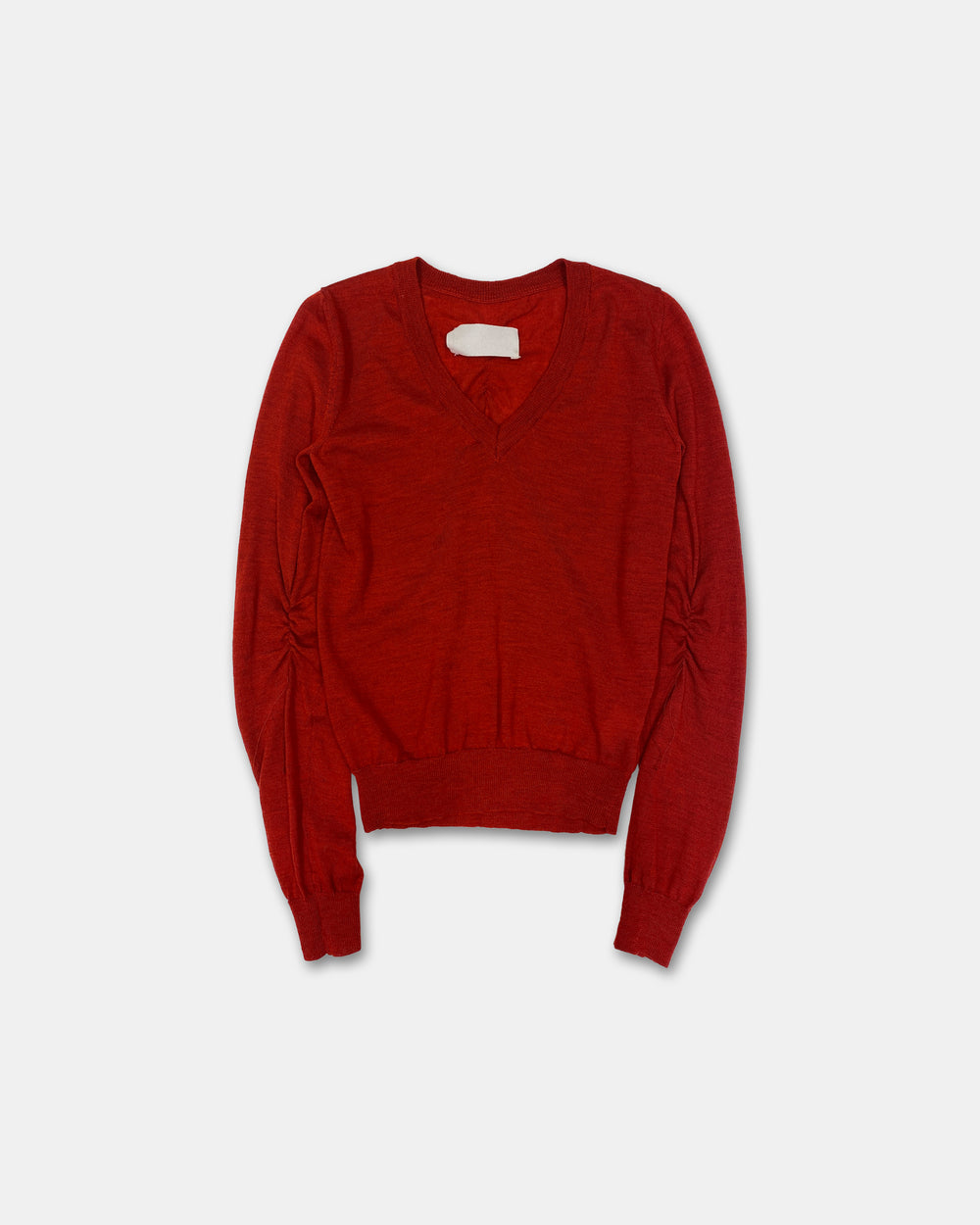 Maison Martin Margiela AW2006 White Label Elastic Thread Knit Sweater Red