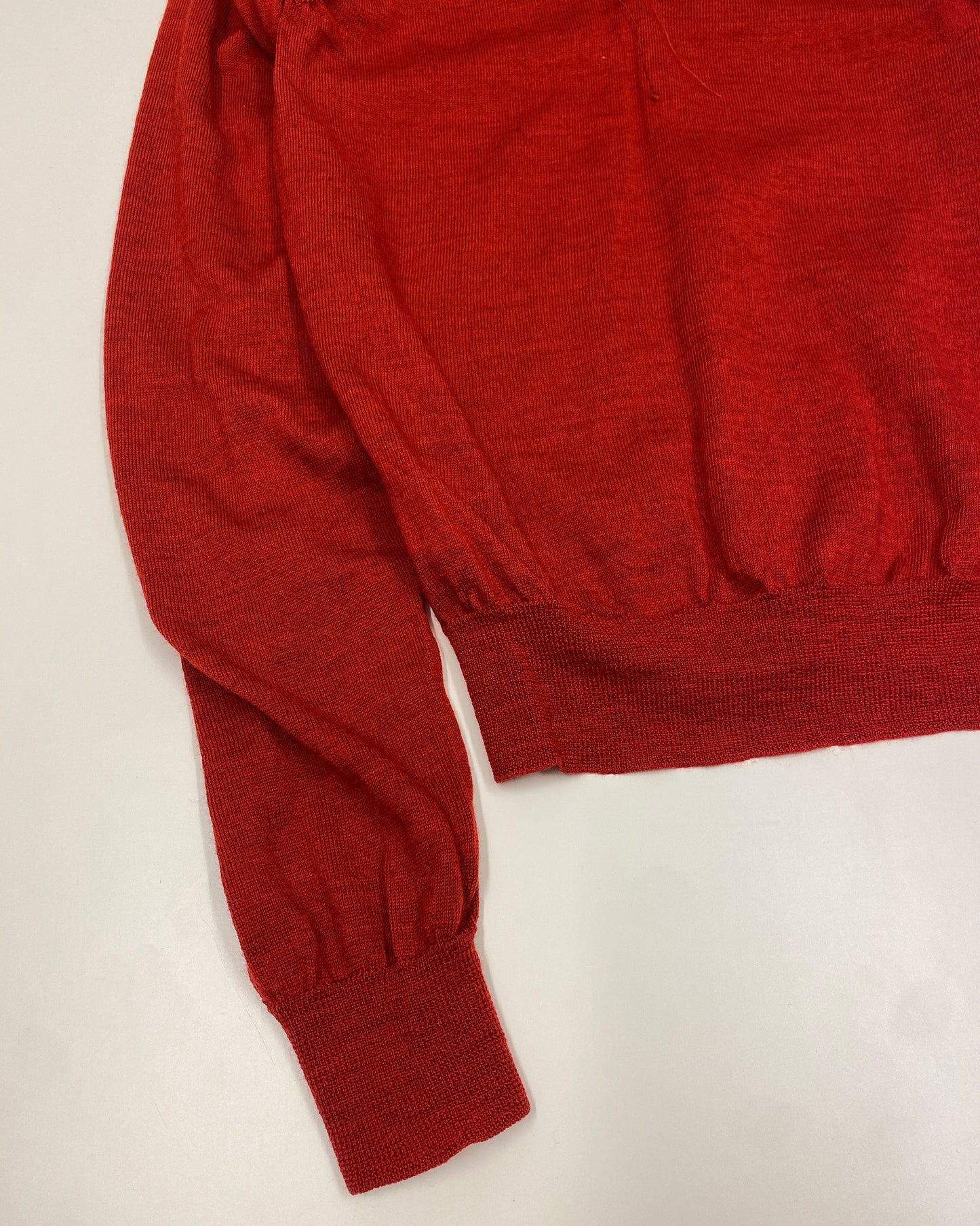 Maison Martin Margiela AW2006 White Label Elastic Thread Knit Sweater Red