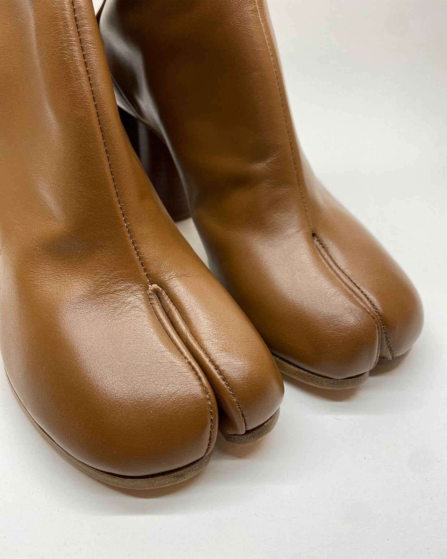 Maison Martin Margiela SS2019 Tabi Ankle Boots Brown