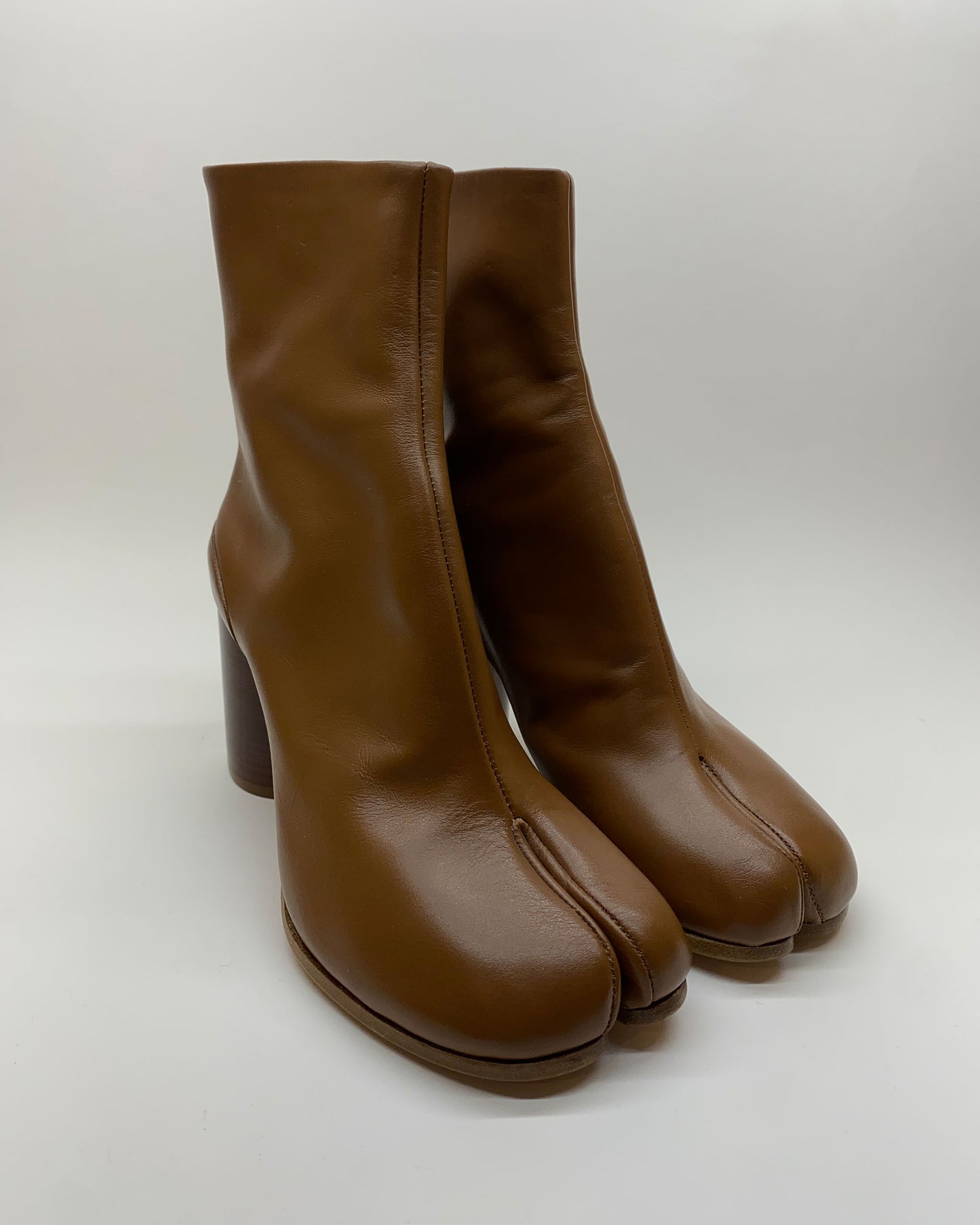 Maison Martin Margiela SS2019 Tabi Ankle Boots Brown