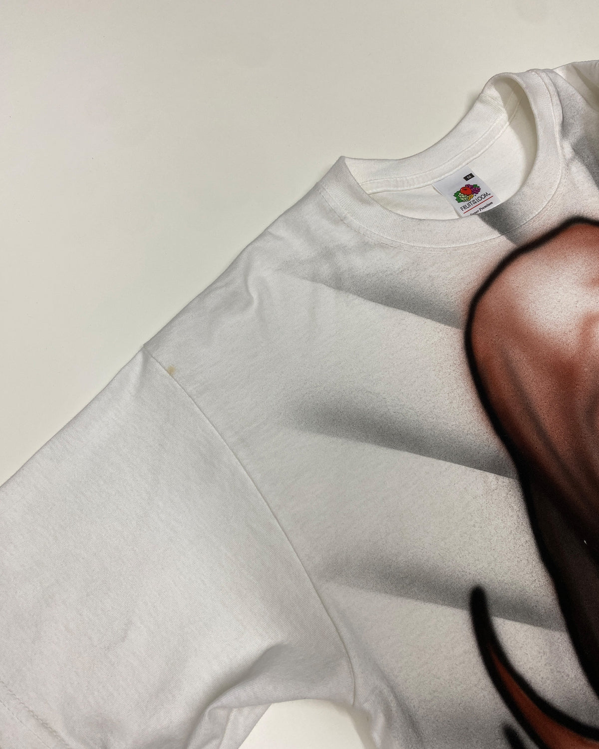 Custom 2010s Airbrush Maria Christianity T-Shirt White