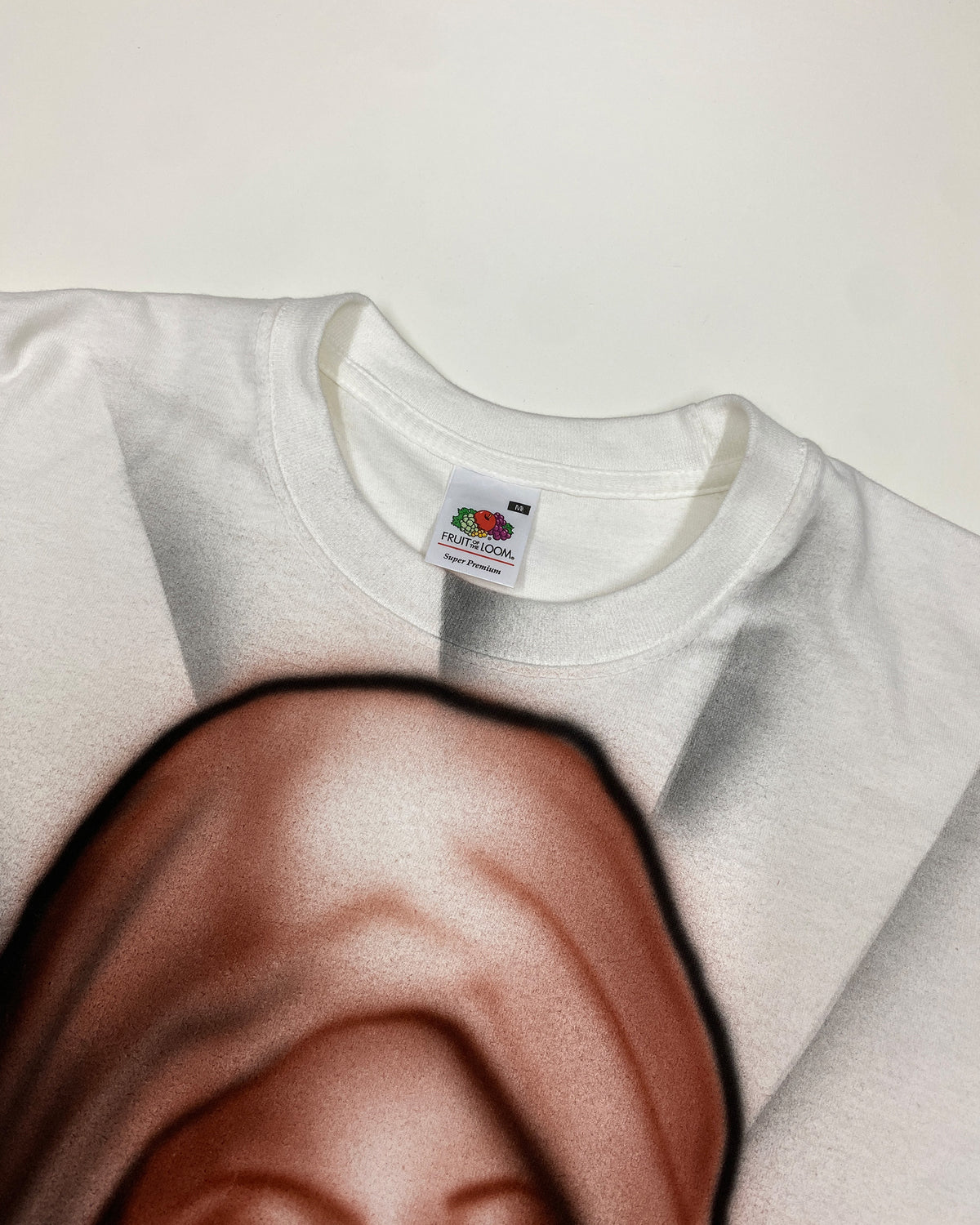 Custom 2010s Airbrush Maria Christianity T-Shirt White