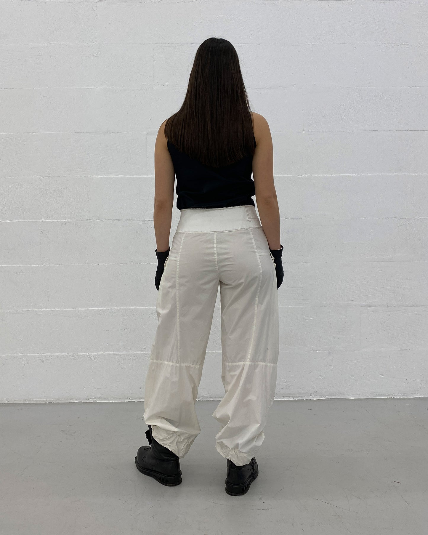 Marithé + François Girbaud 1990s Baggy Cargo Pants White