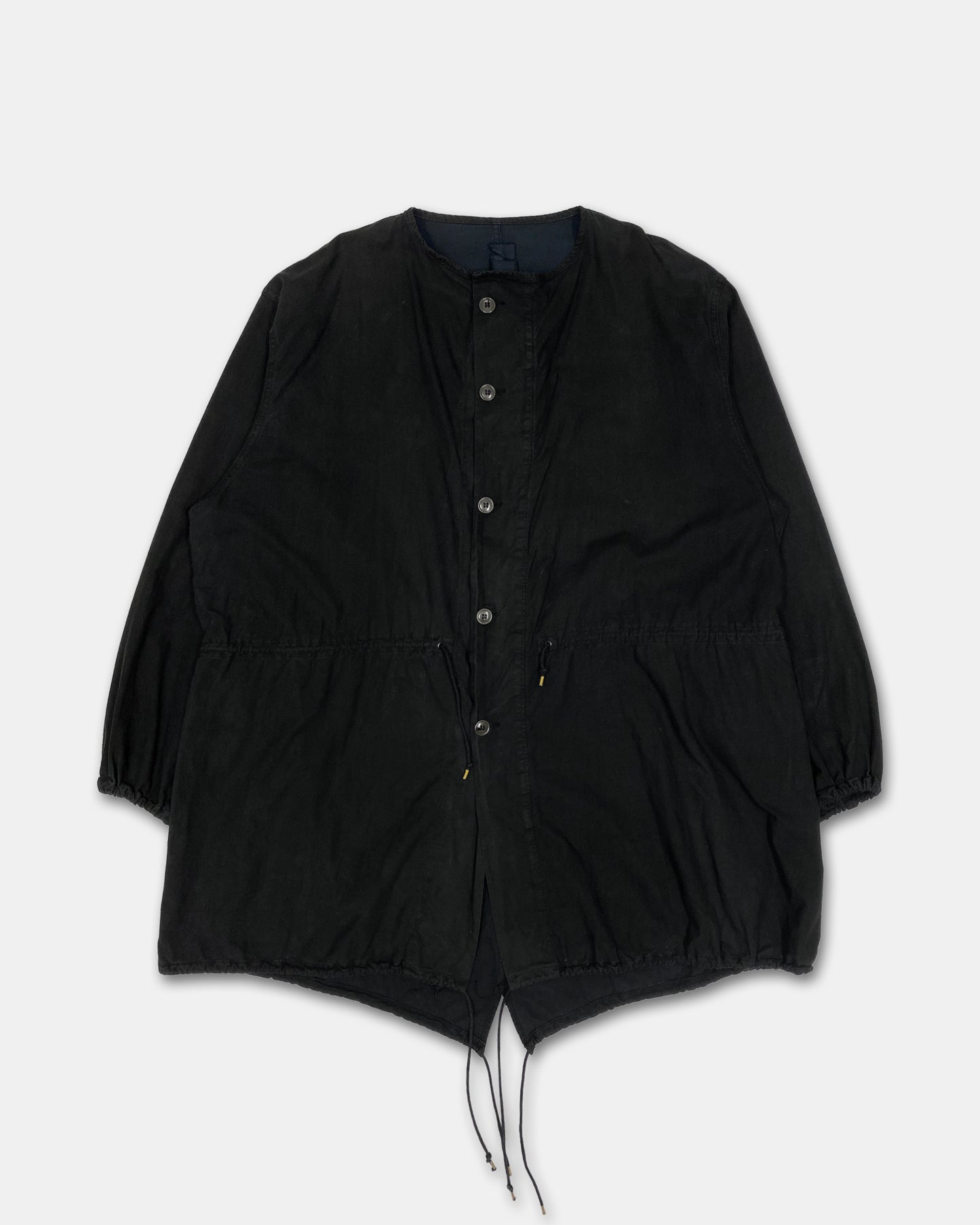 Vintage 1960s Dyed US Army Fishtail Coat Black