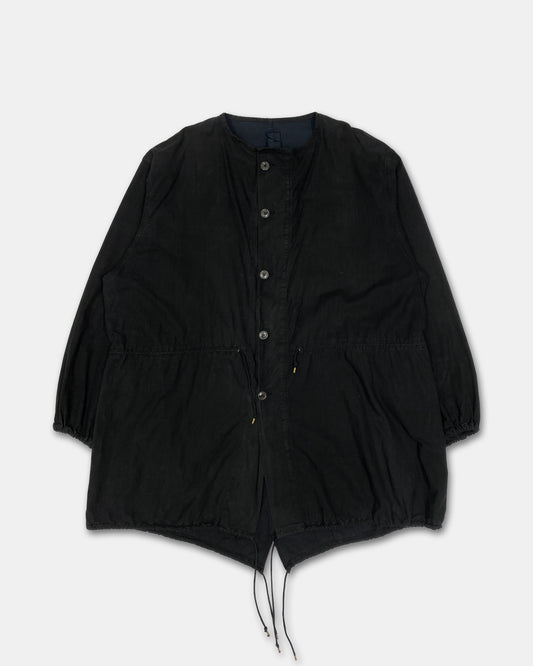 Vintage 1960s Dyed US Army Fishtail Coat Black