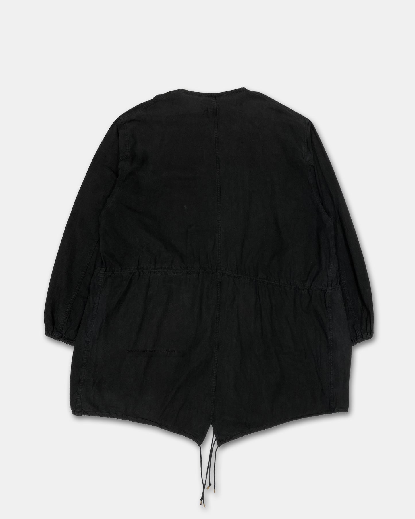 Vintage 1960s Dyed US Army Fishtail Coat Black