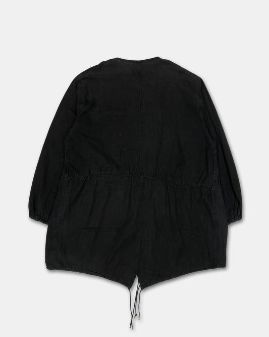 Vintage 1960s Dyed US Army Fishtail Coat Black