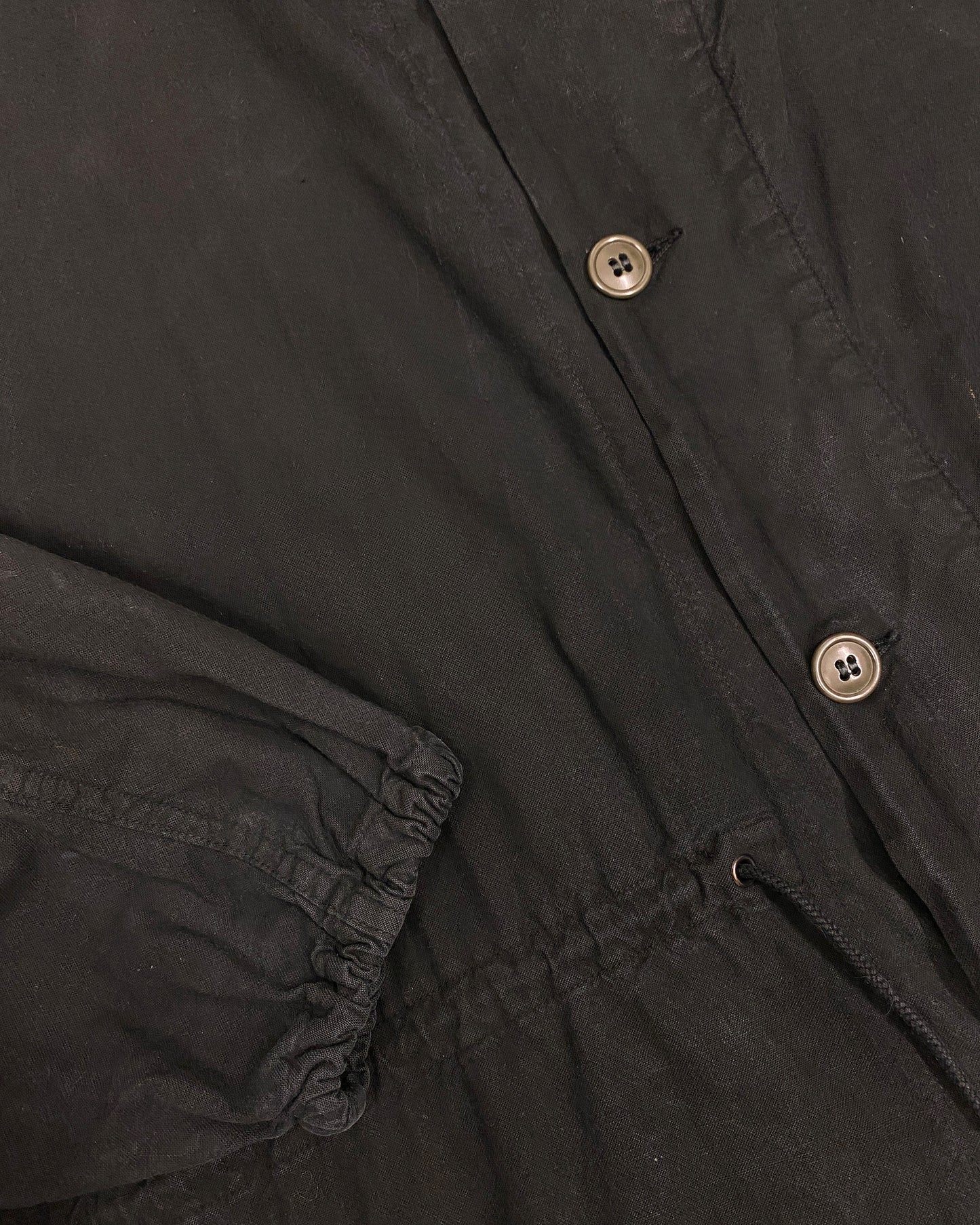 Vintage 1960s Dyed US Army Fishtail Coat Black