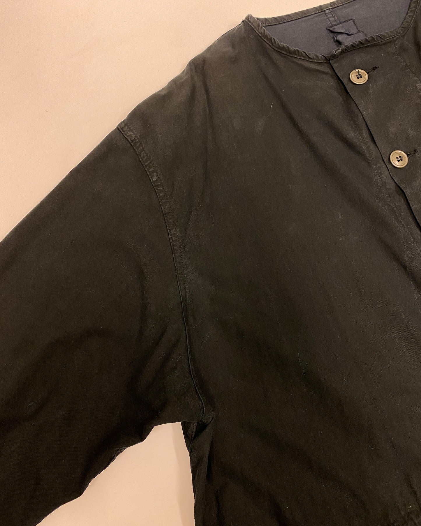 Vintage 1960s Dyed US Army Fishtail Coat Black