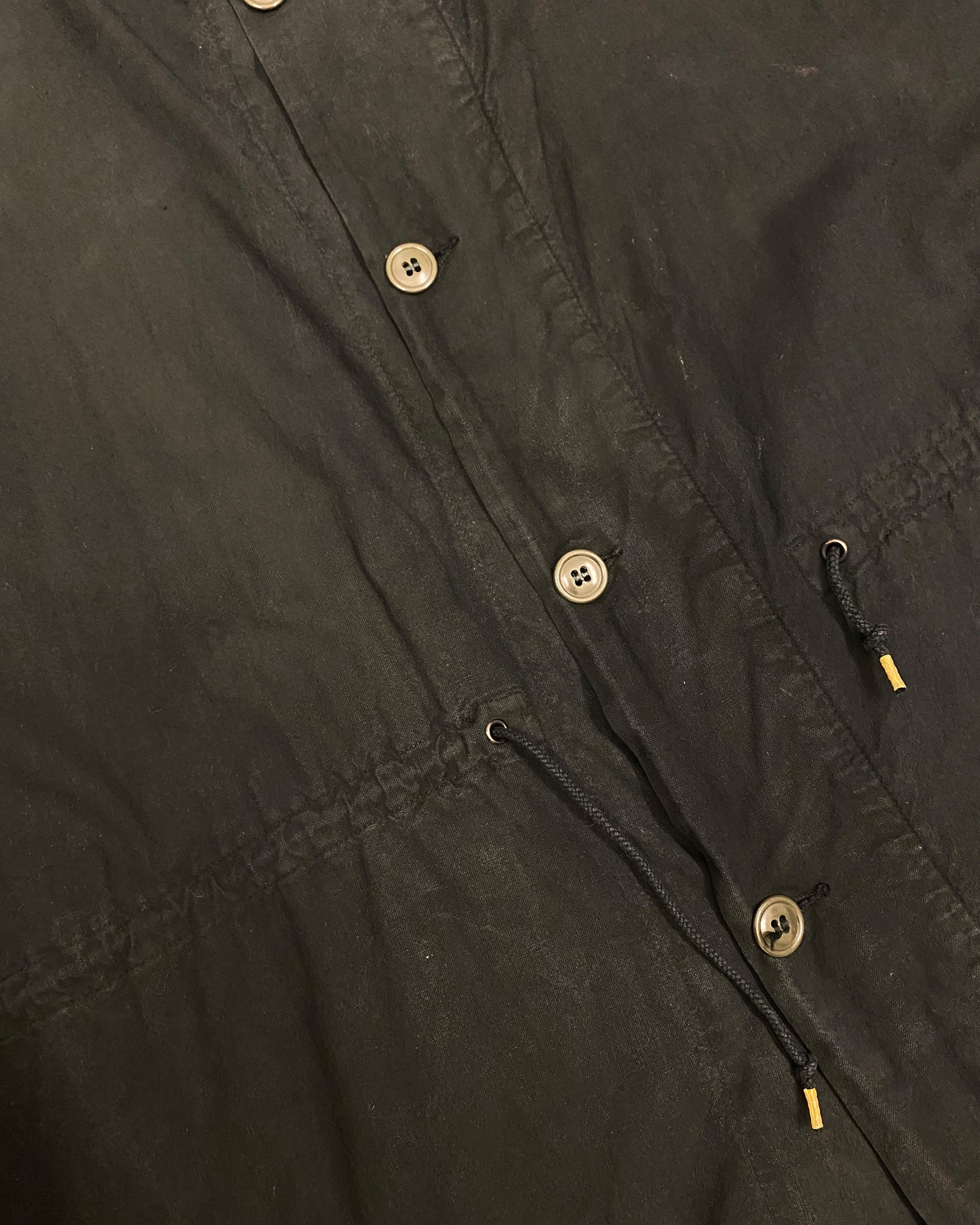 Vintage 1960s Dyed US Army Fishtail Coat Black