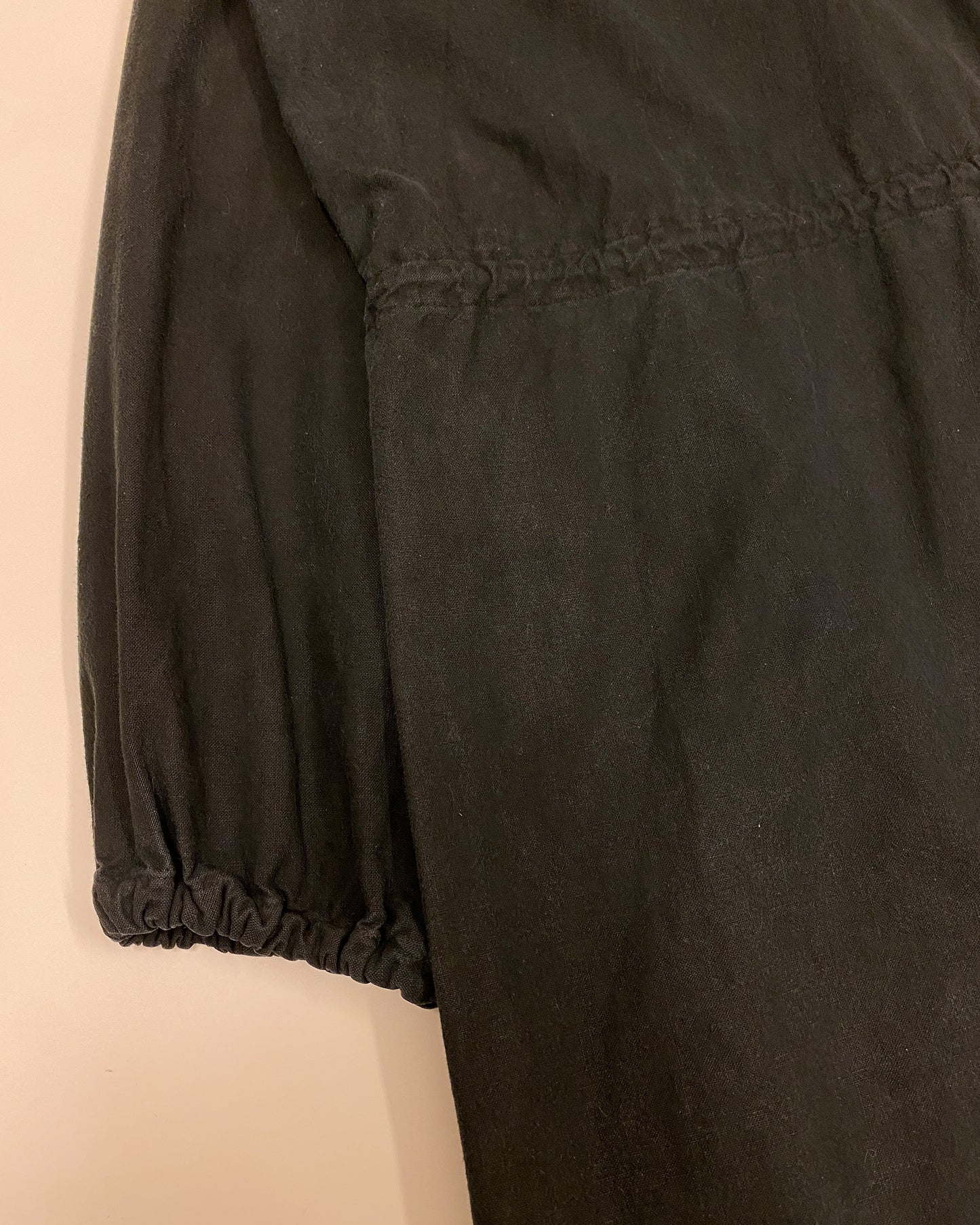 Vintage 1960s Dyed US Army Fishtail Coat Black
