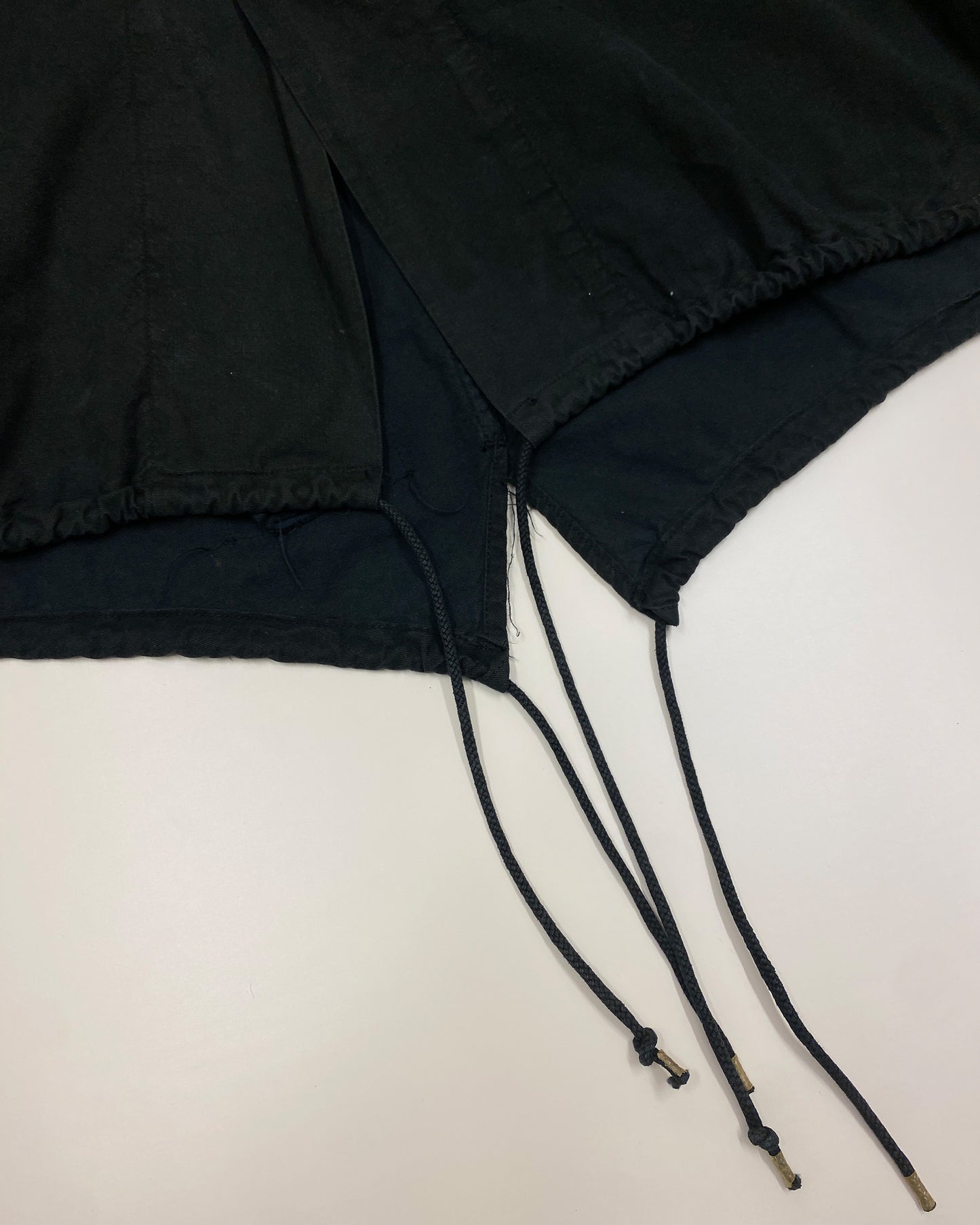 Vintage 1960s Dyed US Army Fishtail Coat Black