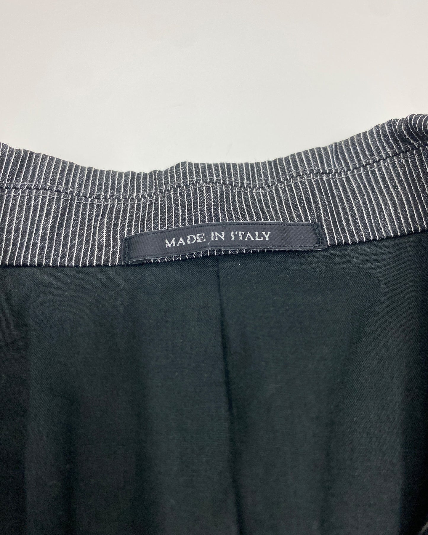 Miu Miu SS2006 Striped Paper Blazer Jacket Grey