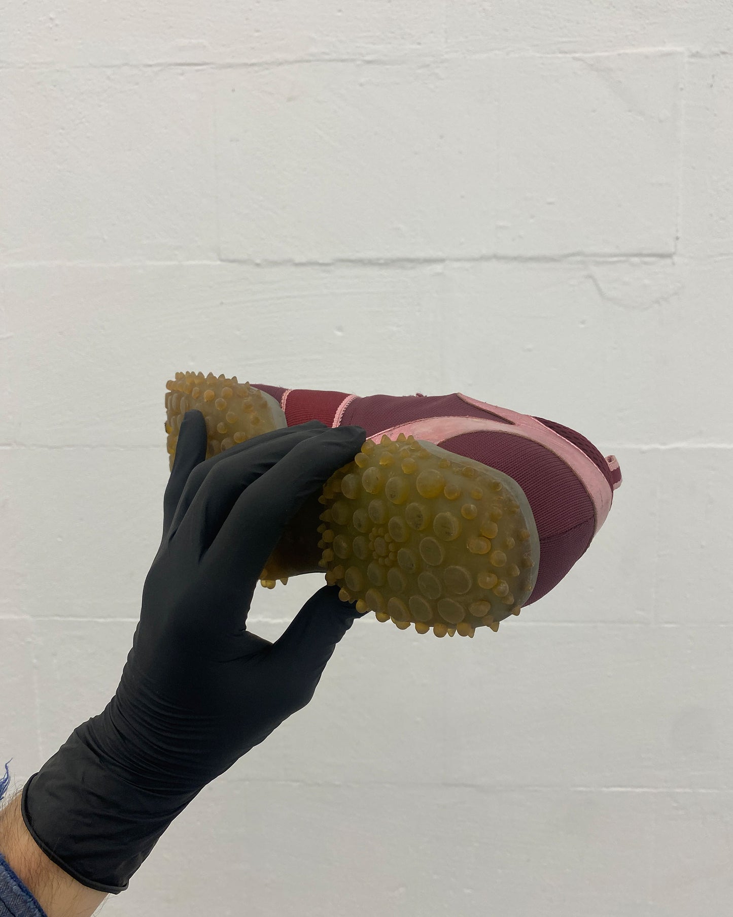 Miu Miu AW1999 Suede Textile Bubblesole Sneaker Purple