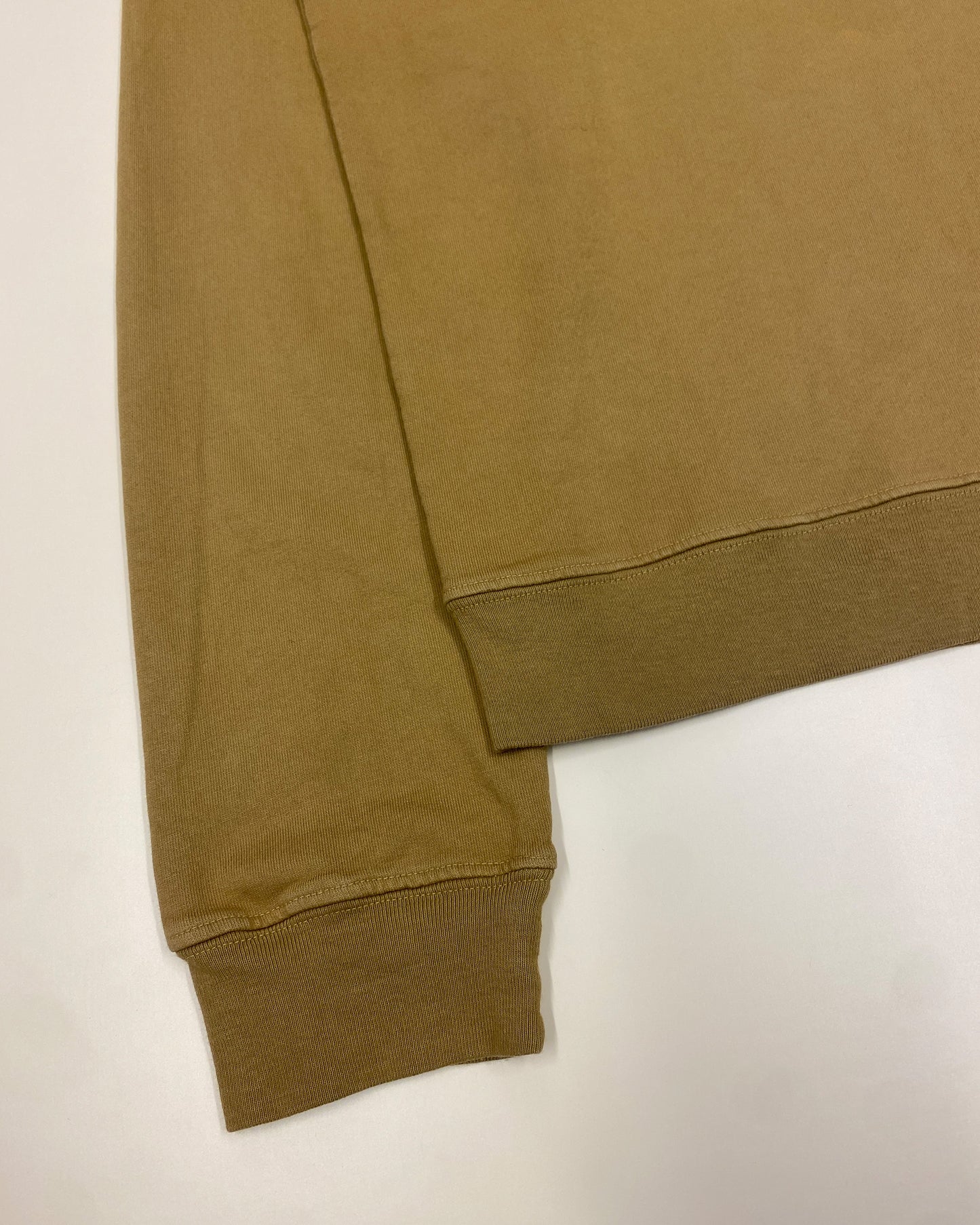 Monitaly 2020s Oversized French Terry Crewneck and Shorts Set Beige