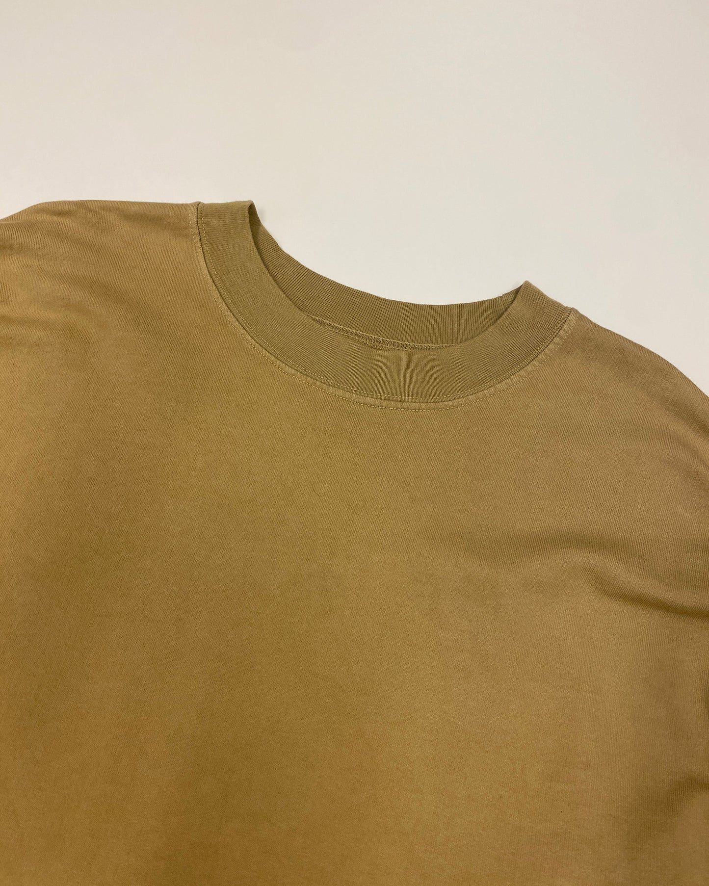 Monitaly 2020s Oversized French Terry Crewneck Beige