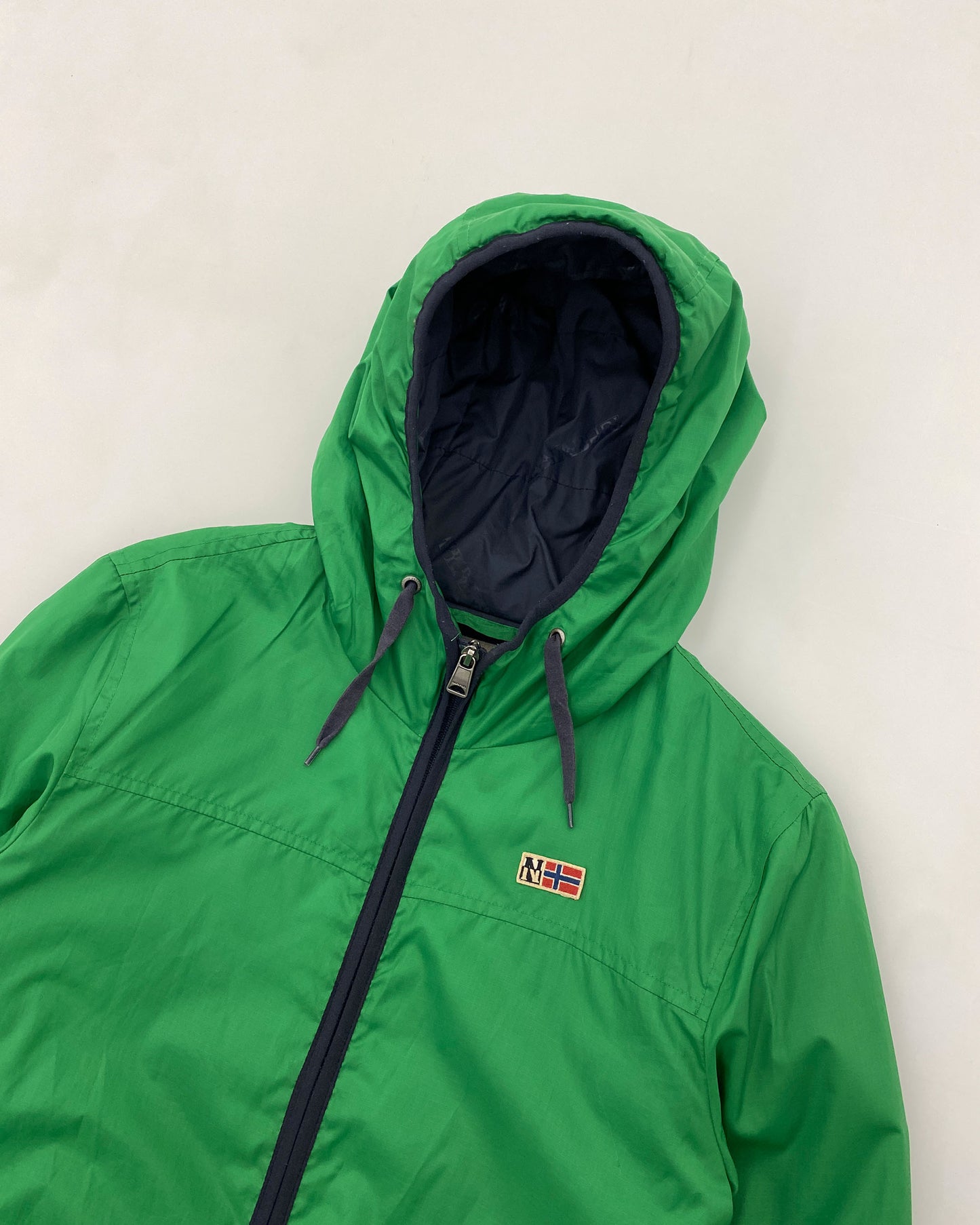 Napapijri 2010s Hooded Padded Jacket Green