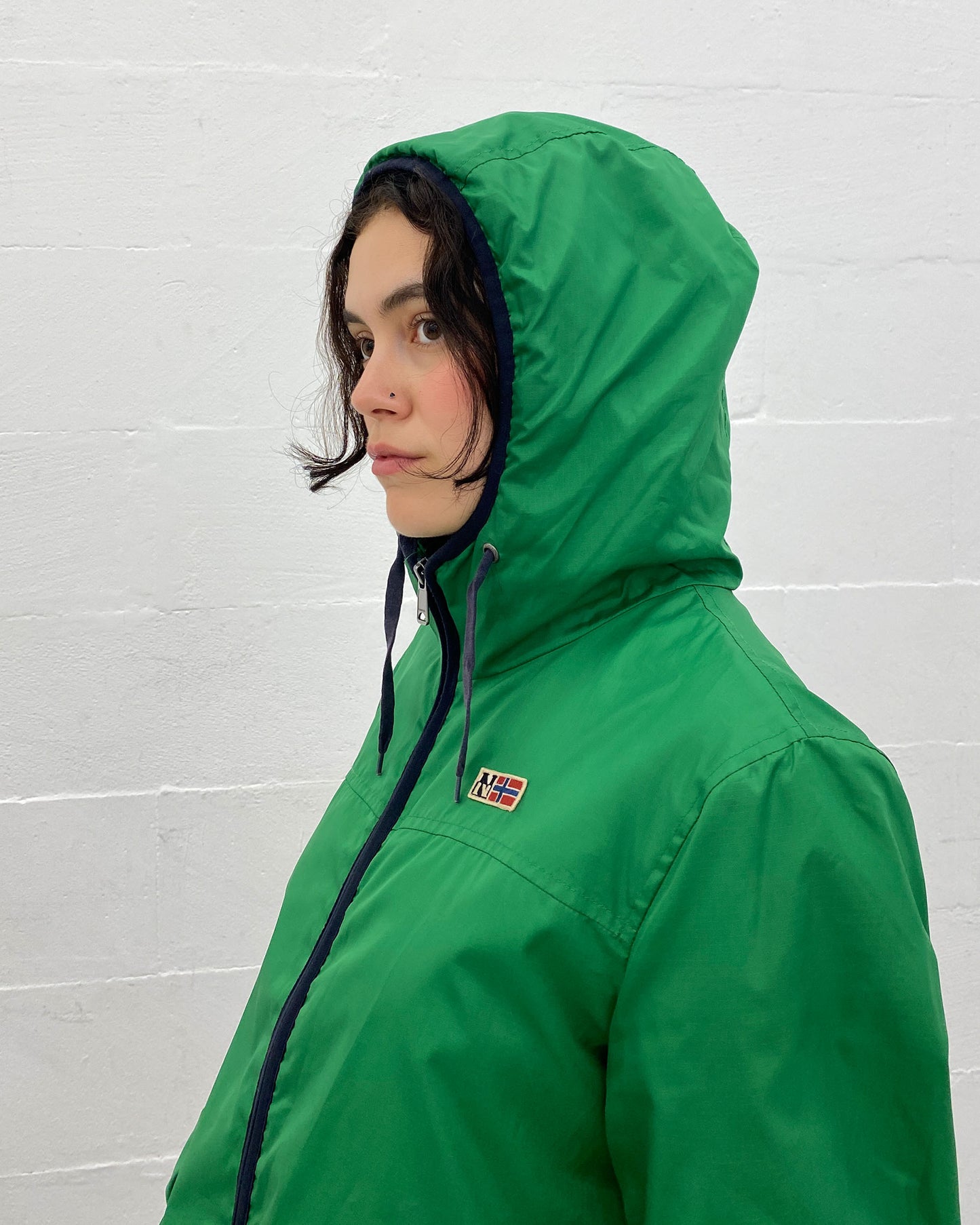 Napapijri 2010s Hooded Padded Jacket Green