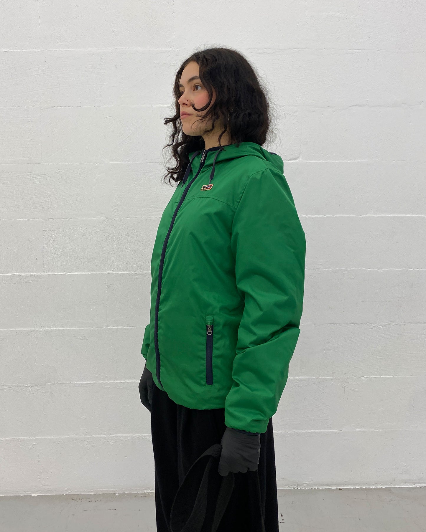 Napapijri 2010s Hooded Padded Jacket Green