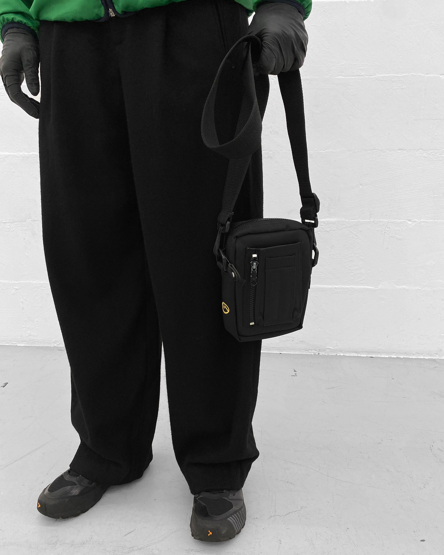 Maharishi 1990s Shoulder Hip Bag Black