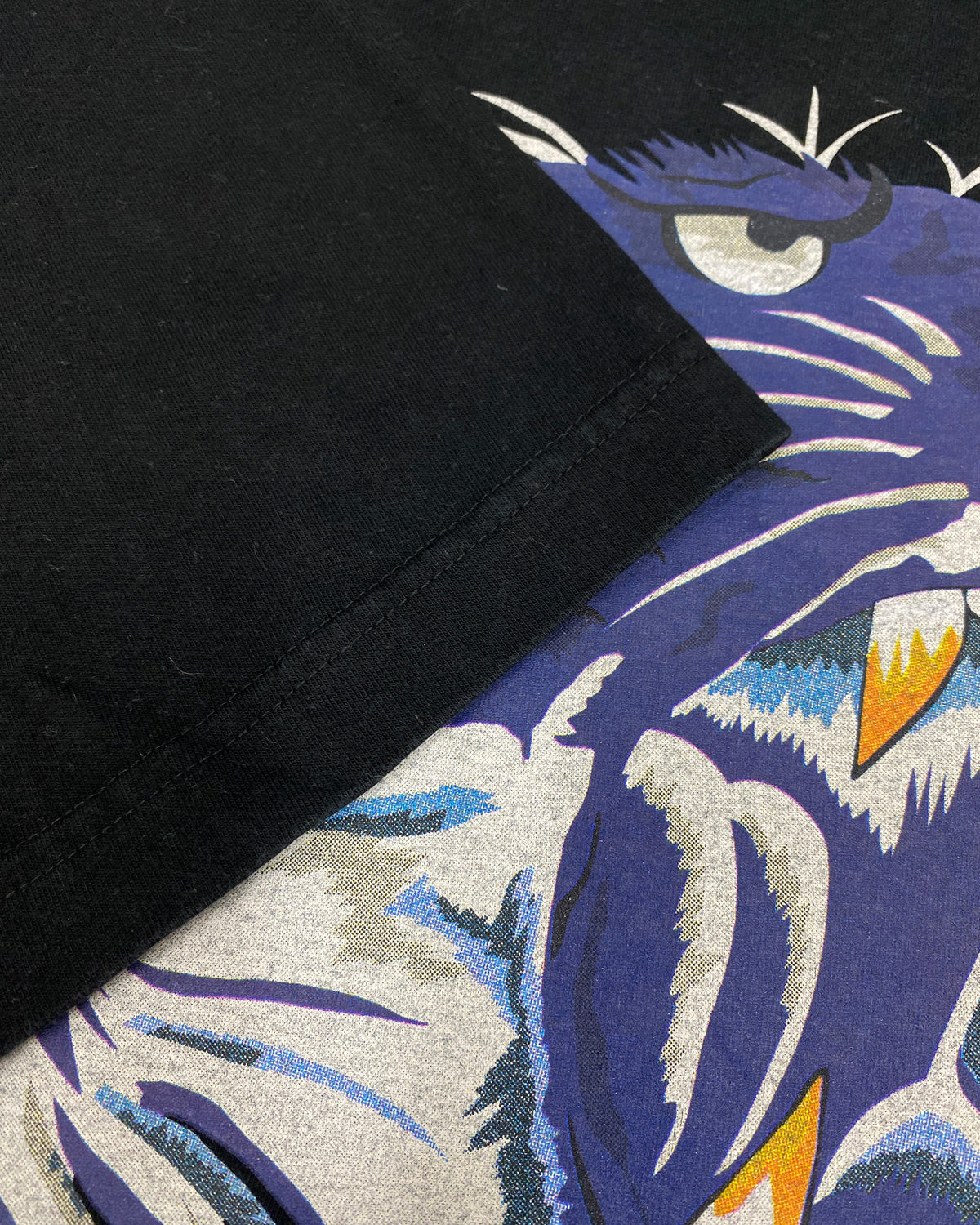 Neighborhood 2020s Tiger Print T-Shirt Black