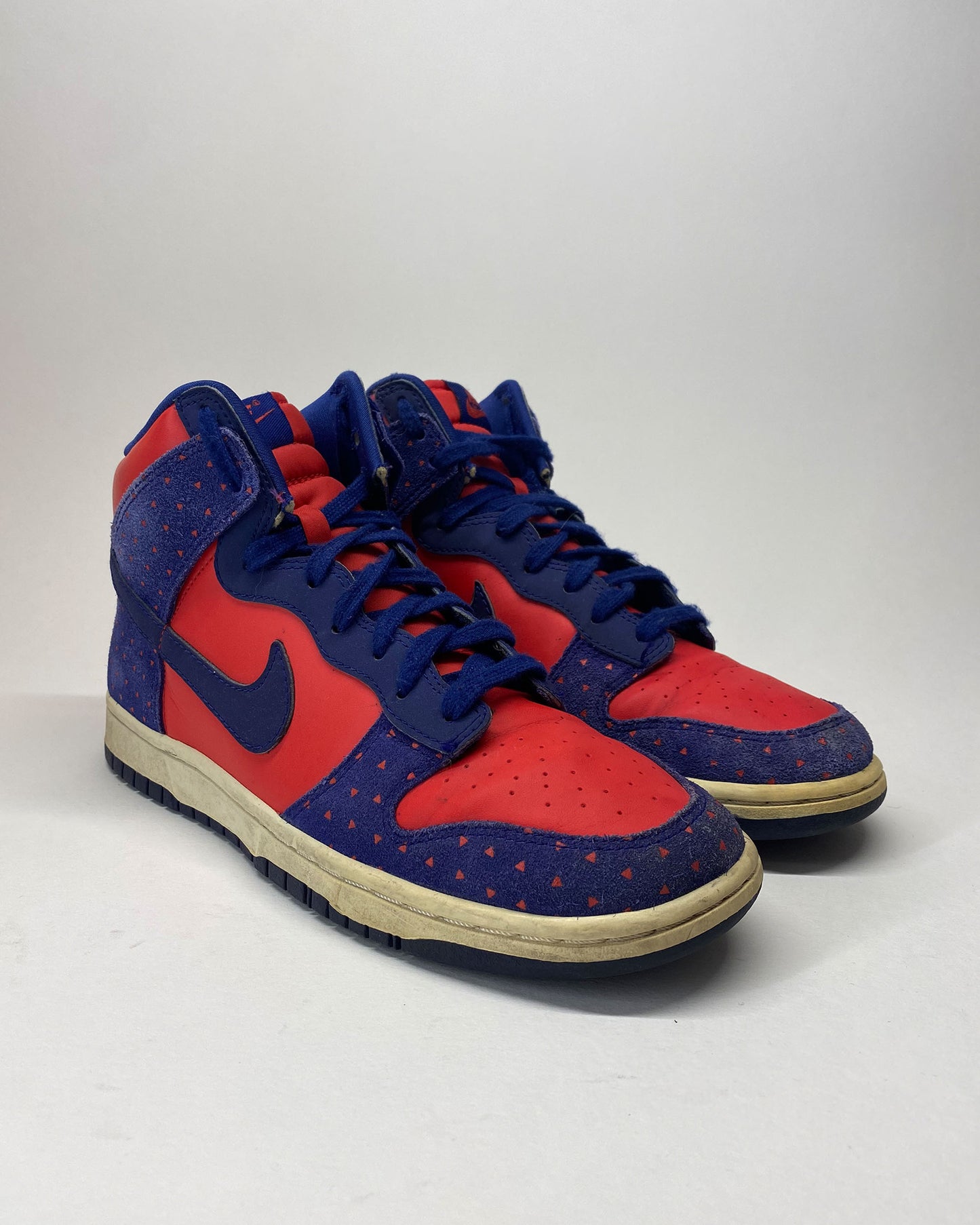Nike 2012 Dunk High Skinny Print Sneaker Blue Red