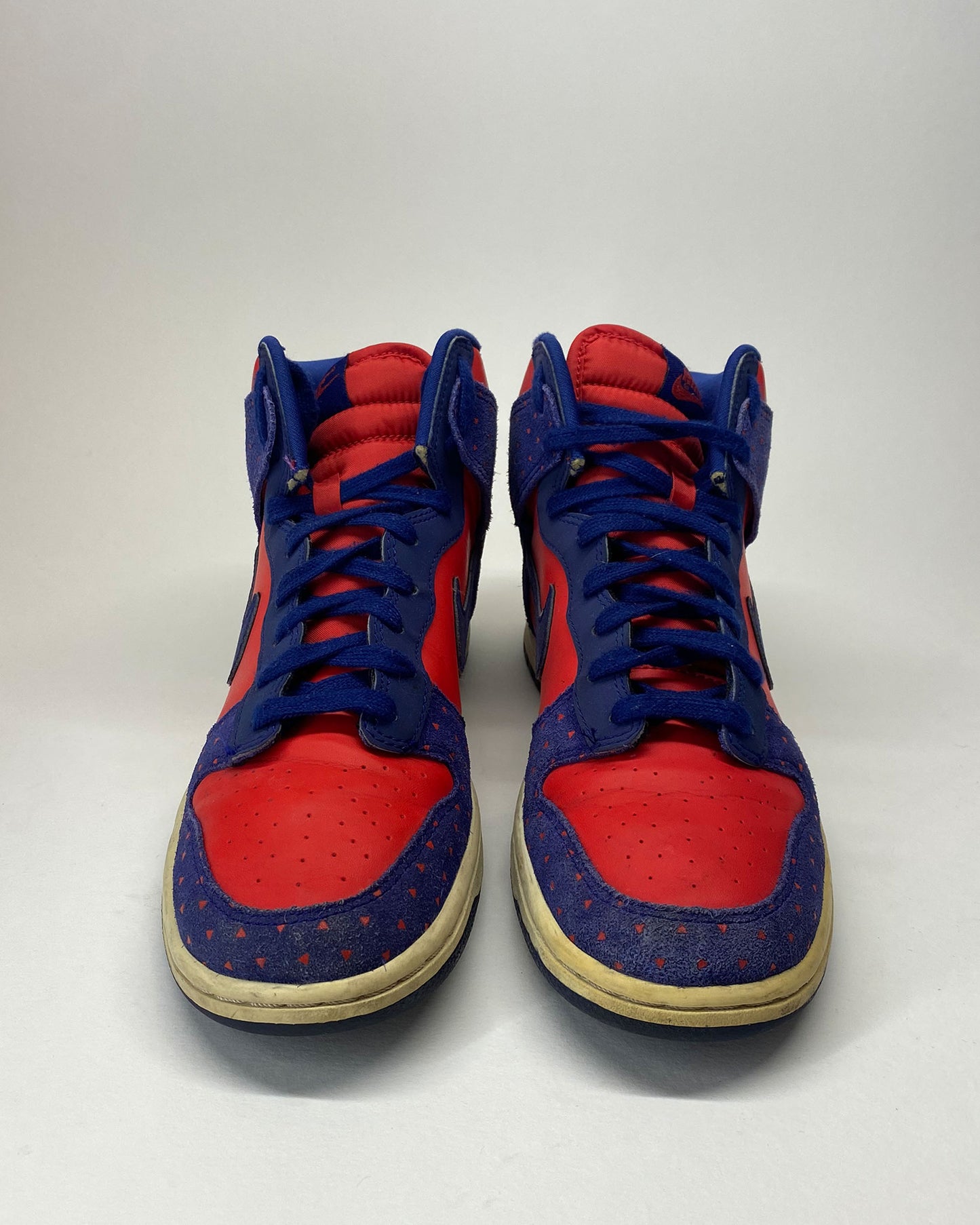 Nike 2012 Dunk High Skinny Print Sneaker Blue Red
