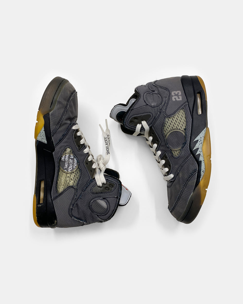 Off-White x Nike 2020 Air Jordan 5 Retro Sneaker Muslin Grey