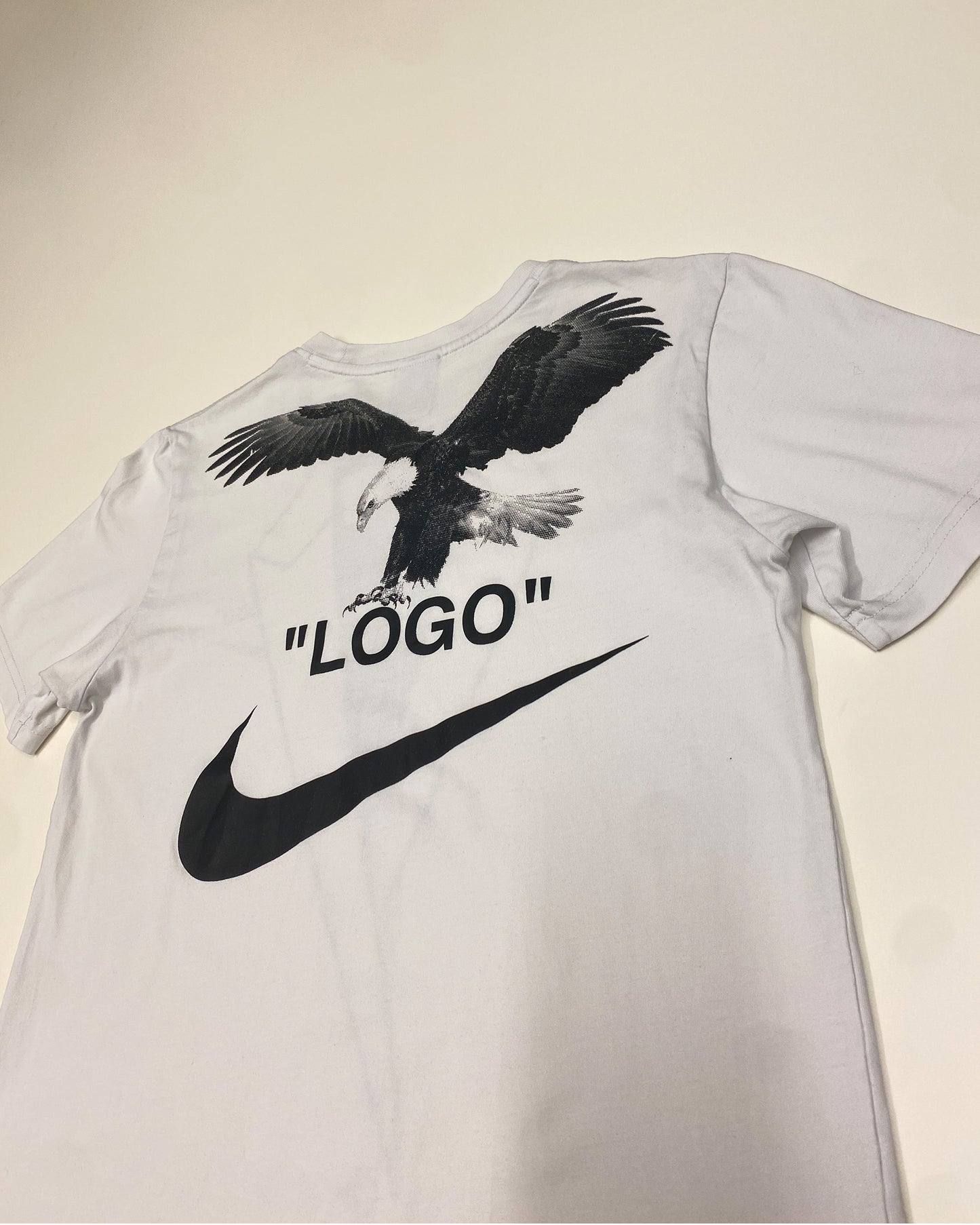 Off-White x Nike AW2018 NRG A6 Blazer Eagle Print T-Shirt White