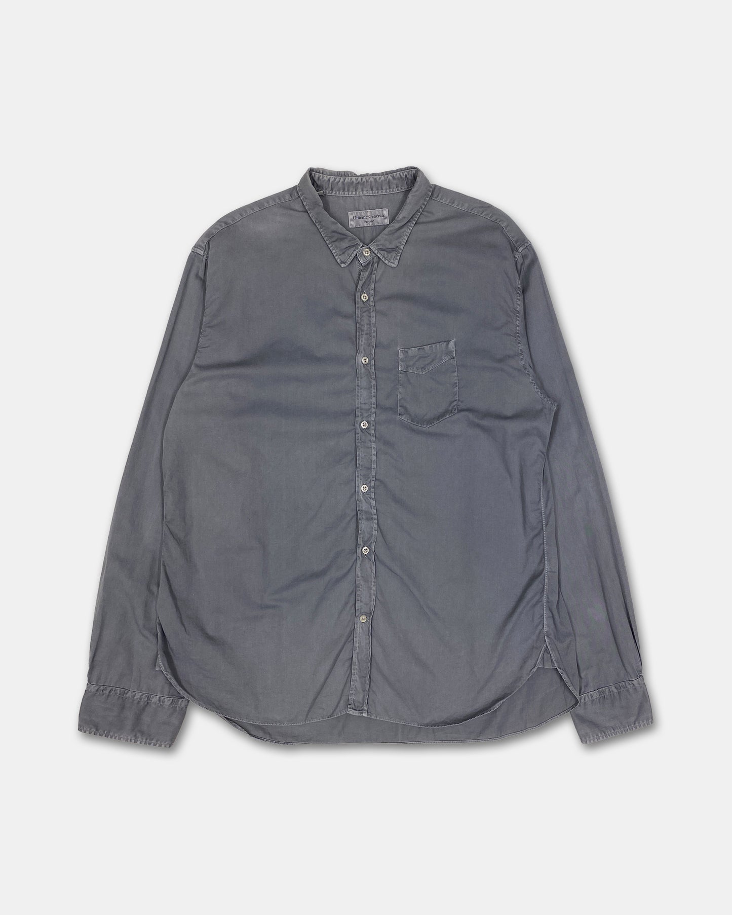 Officine Générale 2010s Chest Pocket Classic Shirt Grey