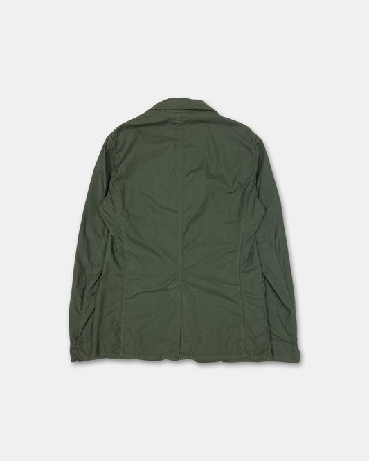 Officine Générale 2010s Cotton Light Blazer Jacket Khaki Green