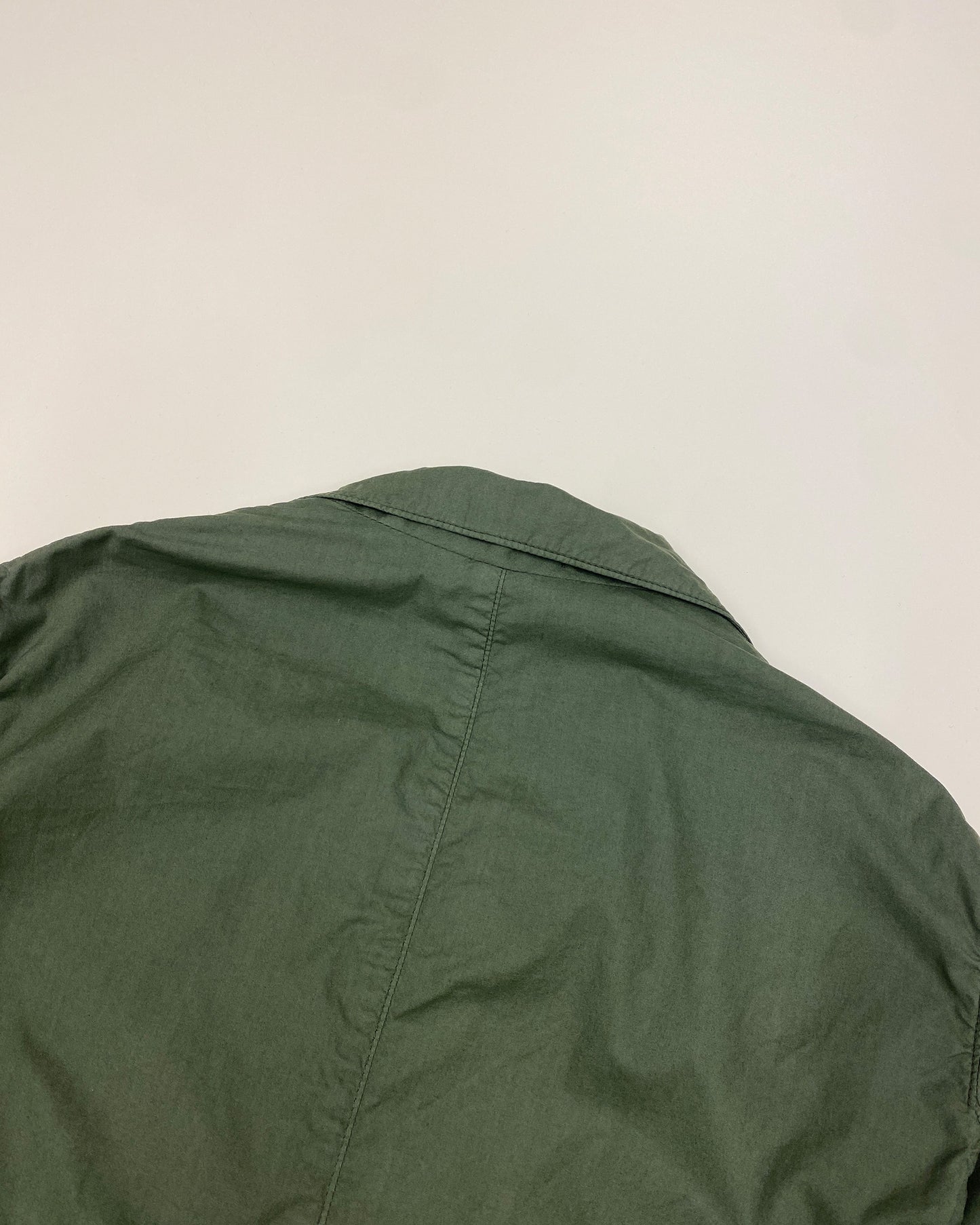 Officine Générale 2010s Cotton Light Blazer Jacket Khaki Green