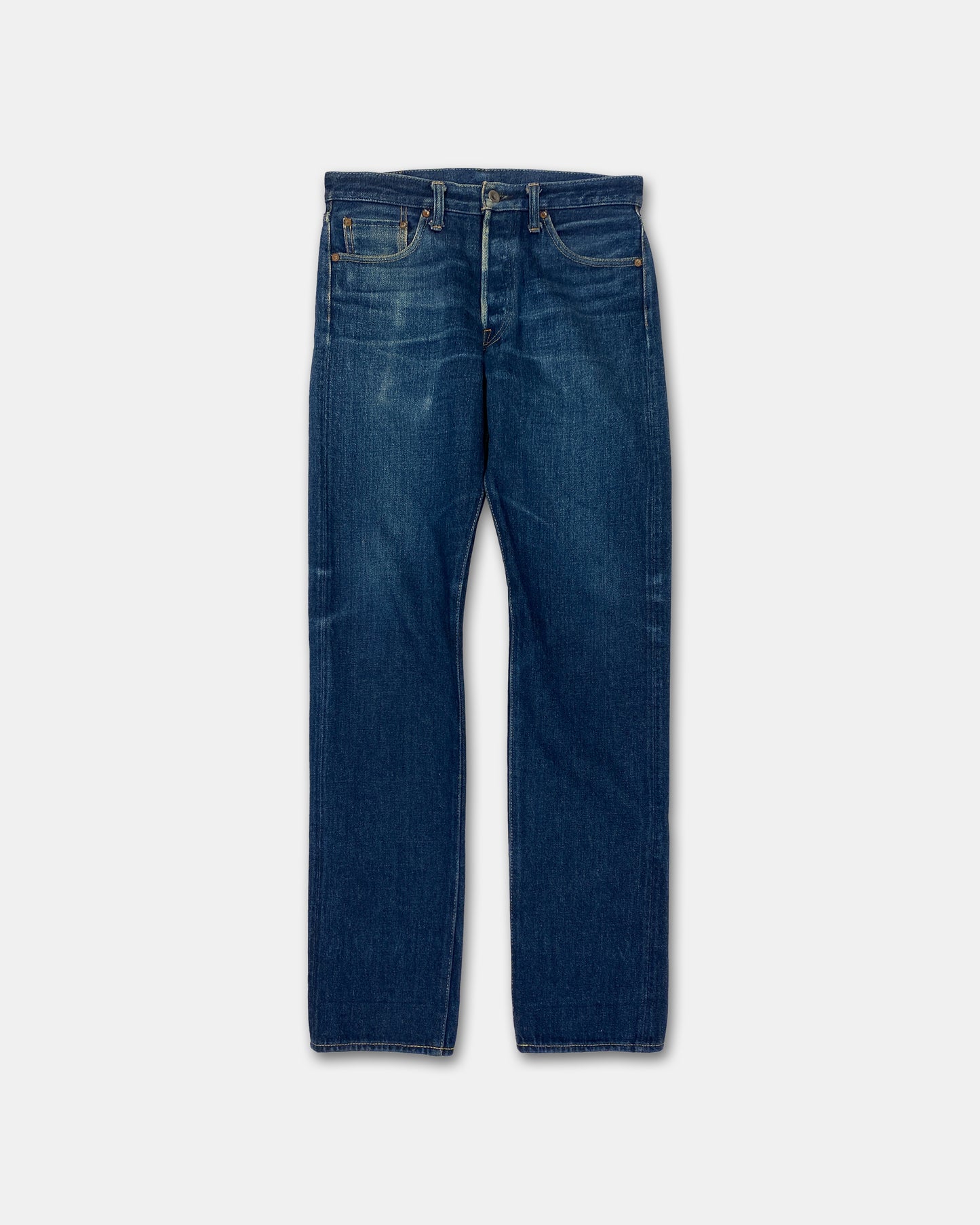 Oni Denim 2010s Heavyweight Selvedge Denim Faded Blue