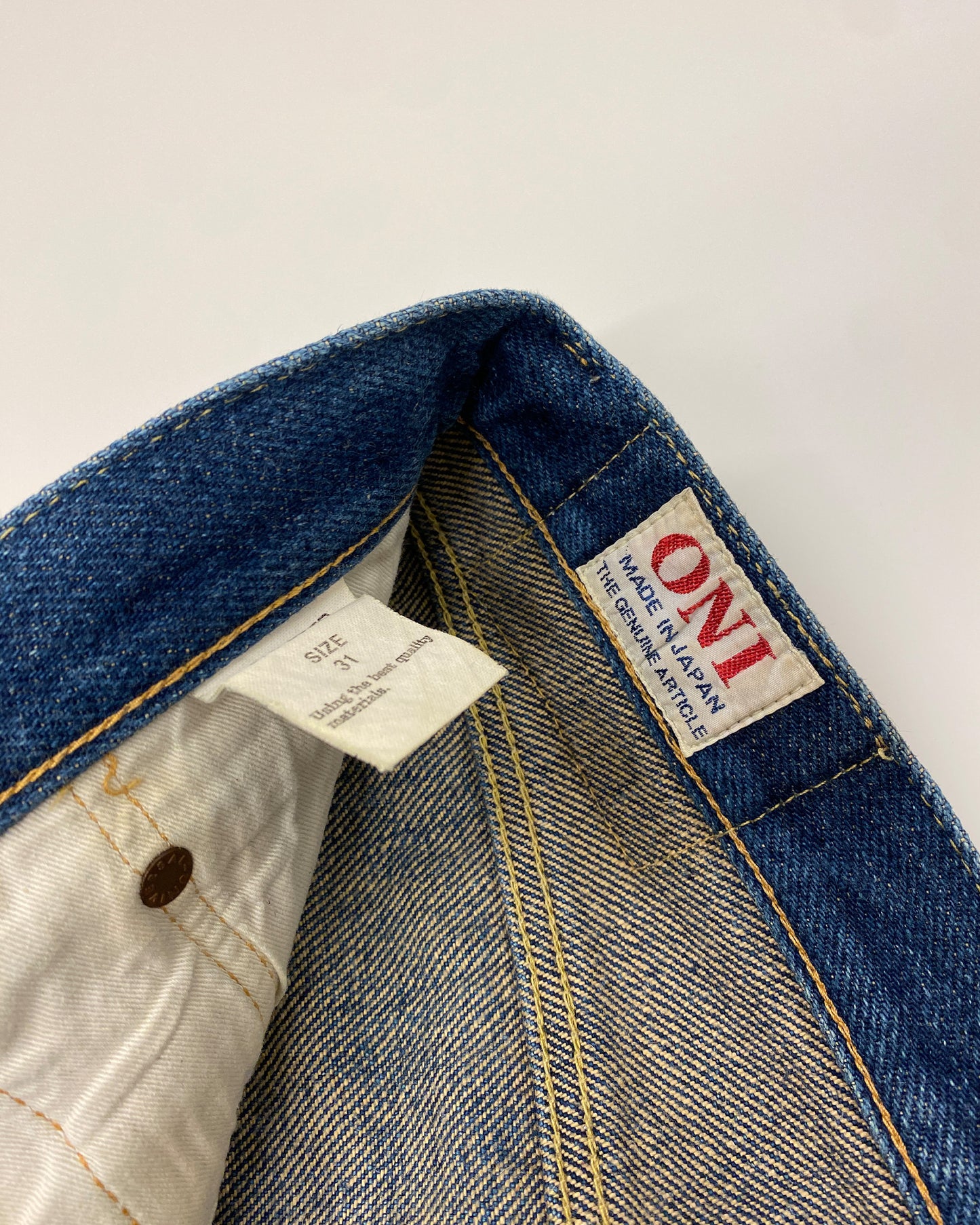 Oni Denim 2010s Heavyweight Selvedge Denim Faded Blue