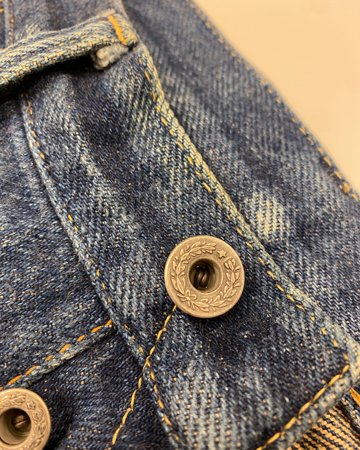 Oni Denim 2010s Heavyweight Selvedge Denim Faded Blue