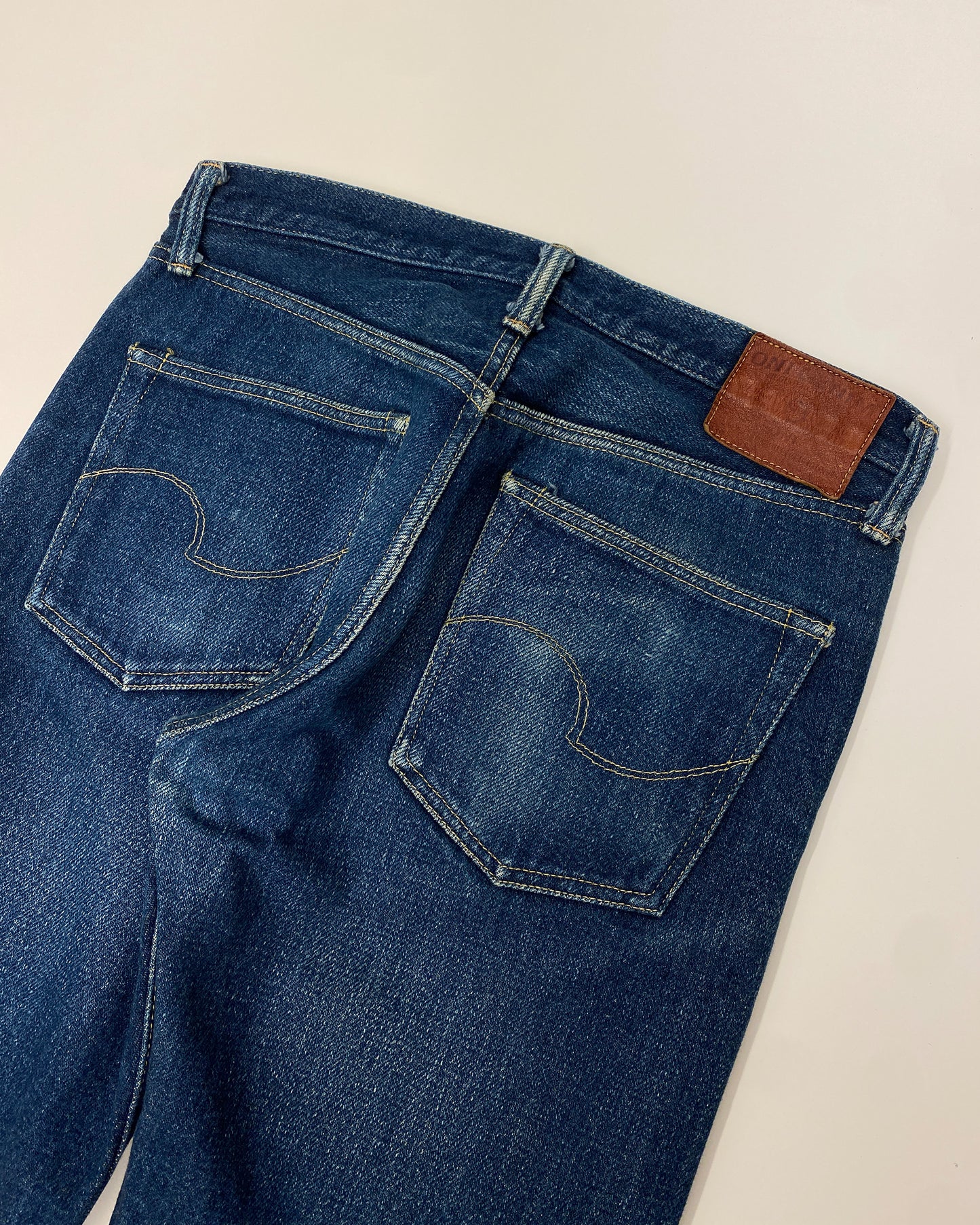 Oni Denim 2010s Heavyweight Selvedge Denim Faded Blue