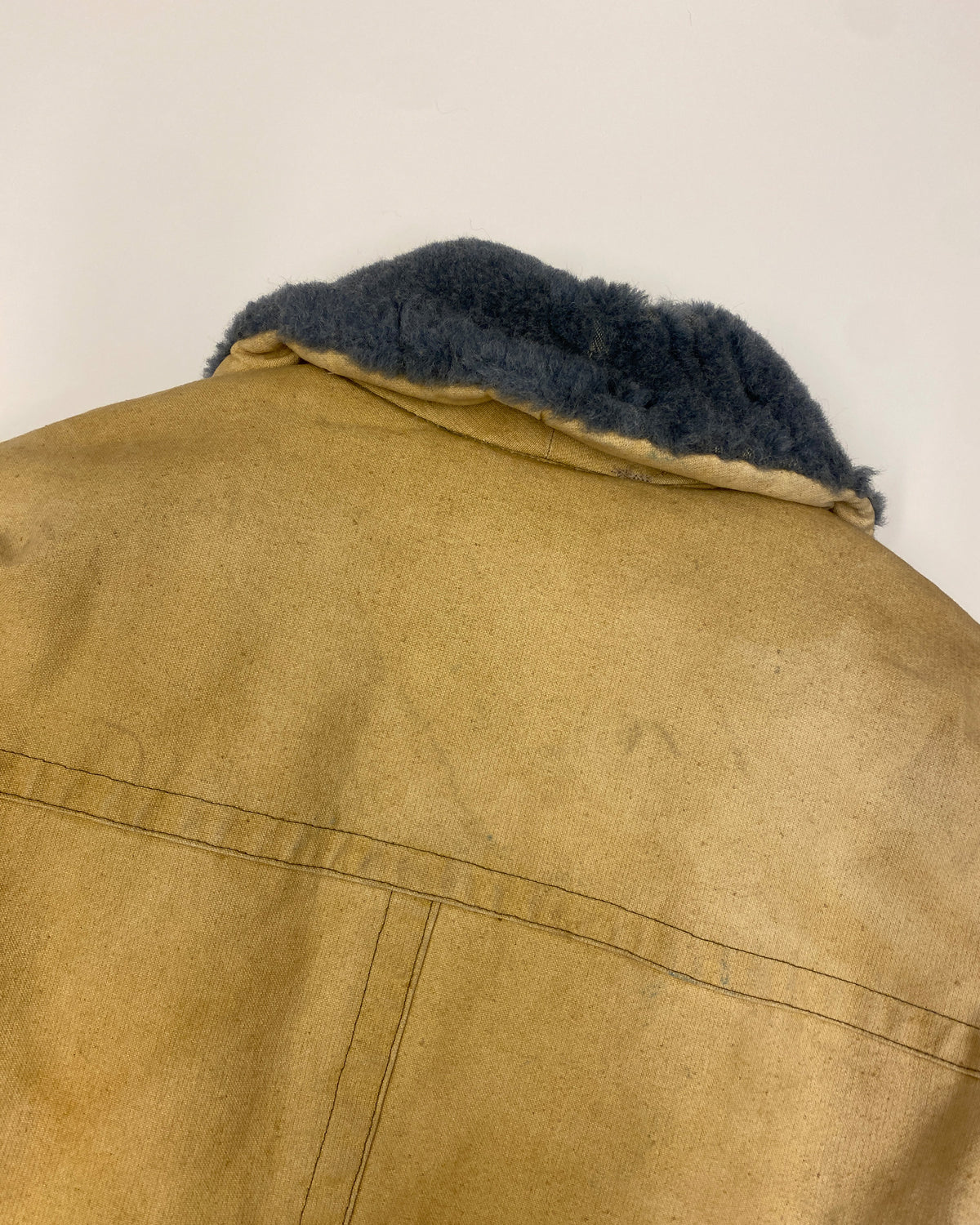 Vintage 1980s USSR Soviet Army Padded Parka Jacket Yellow