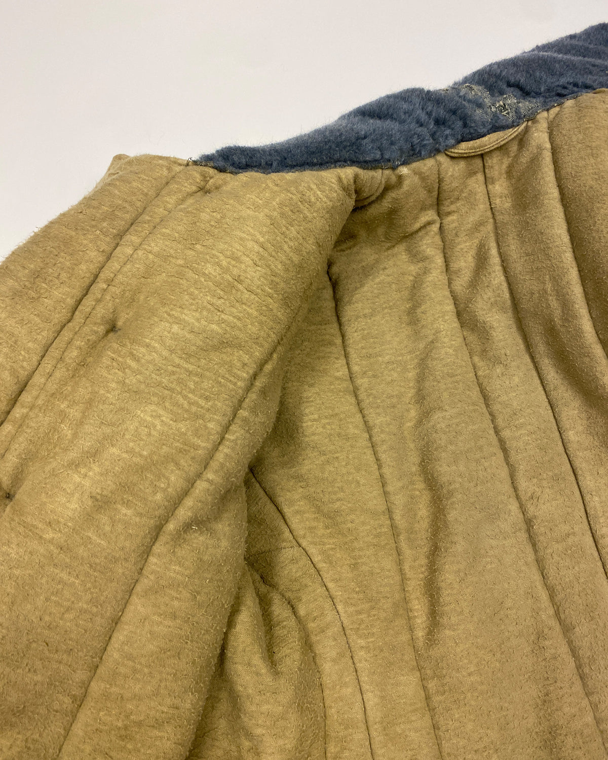 Vintage 1980s USSR Soviet Army Padded Parka Jacket Yellow
