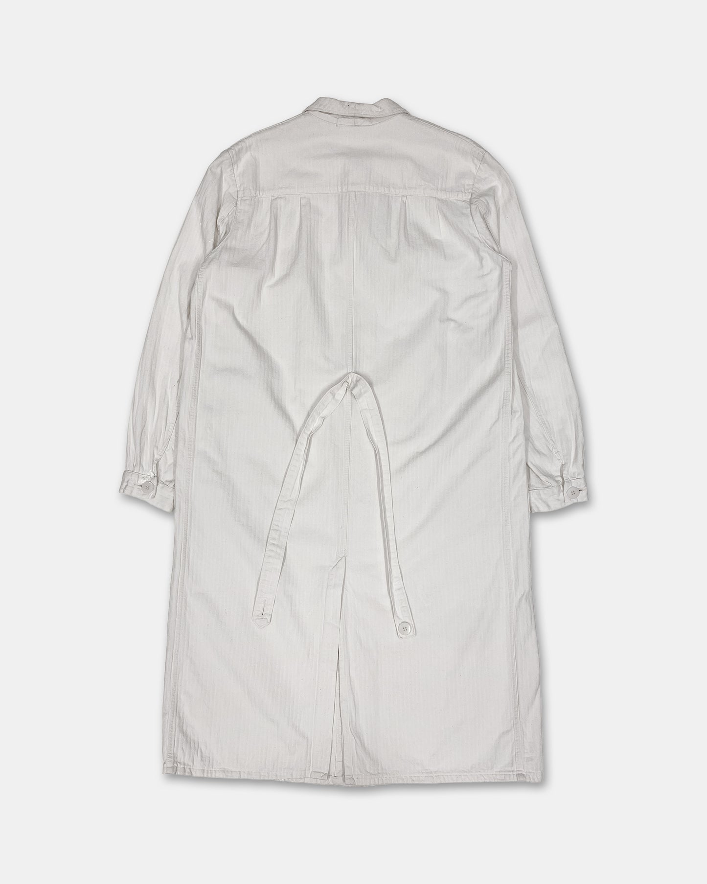Vintage 1940s German Work Painter Coat White