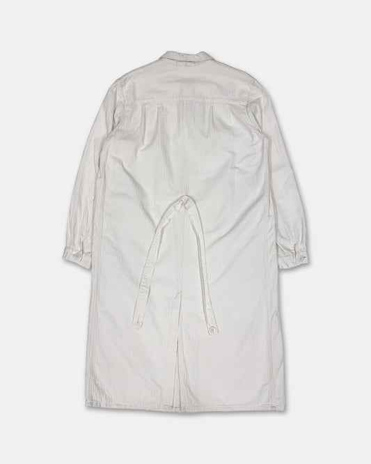 Vintage 1940s German Work Painter Coat White