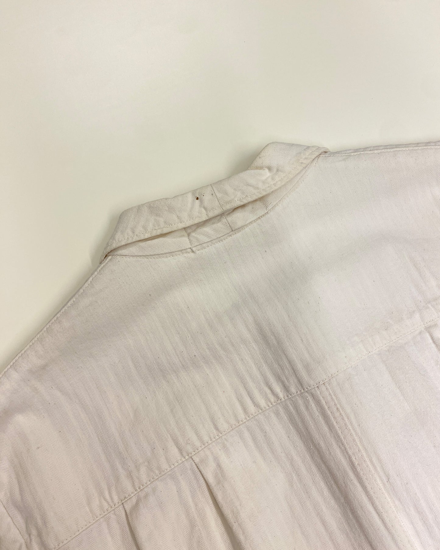Vintage 1940s German Work Painter Coat White
