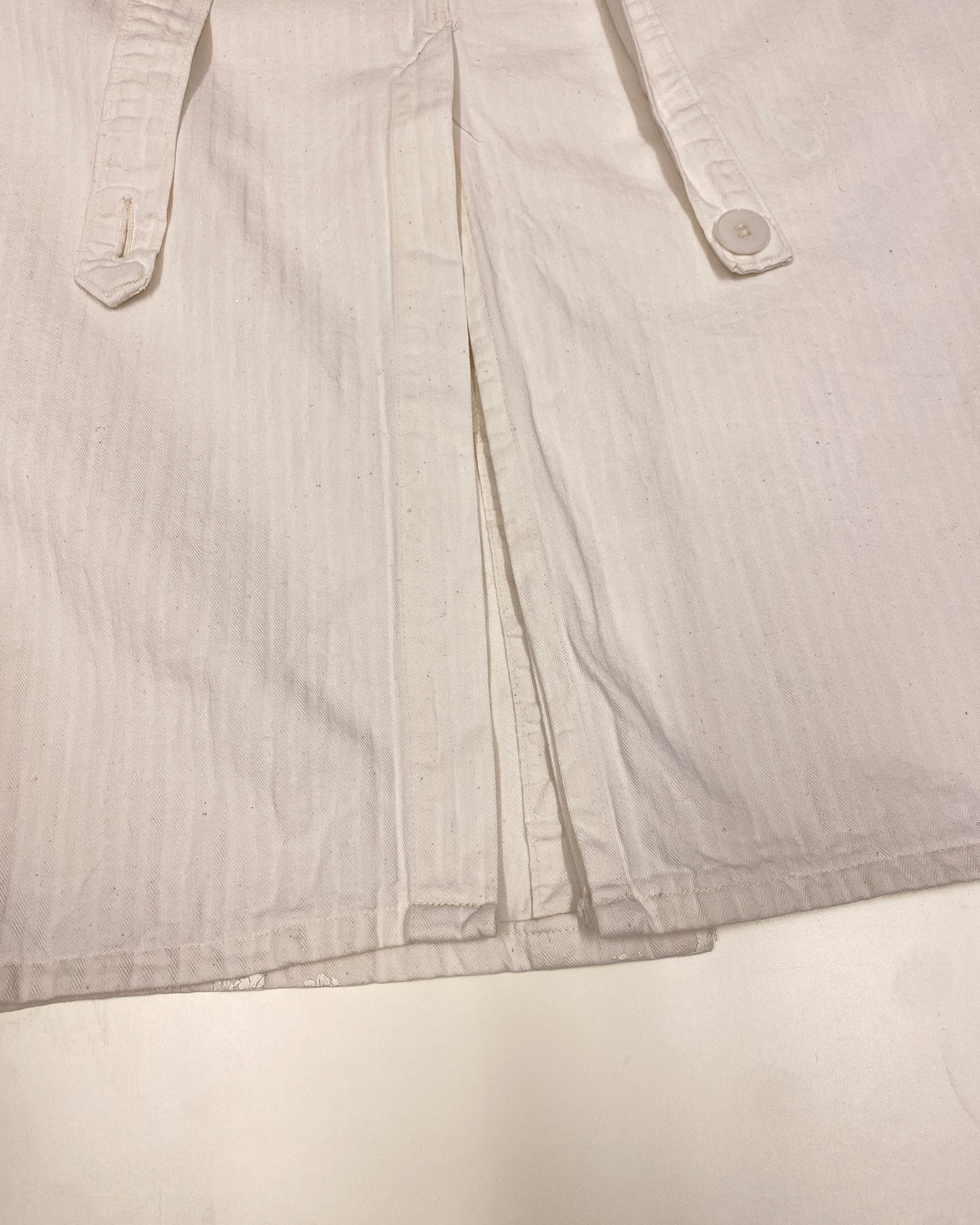 Vintage 1940s German Work Painter Coat White