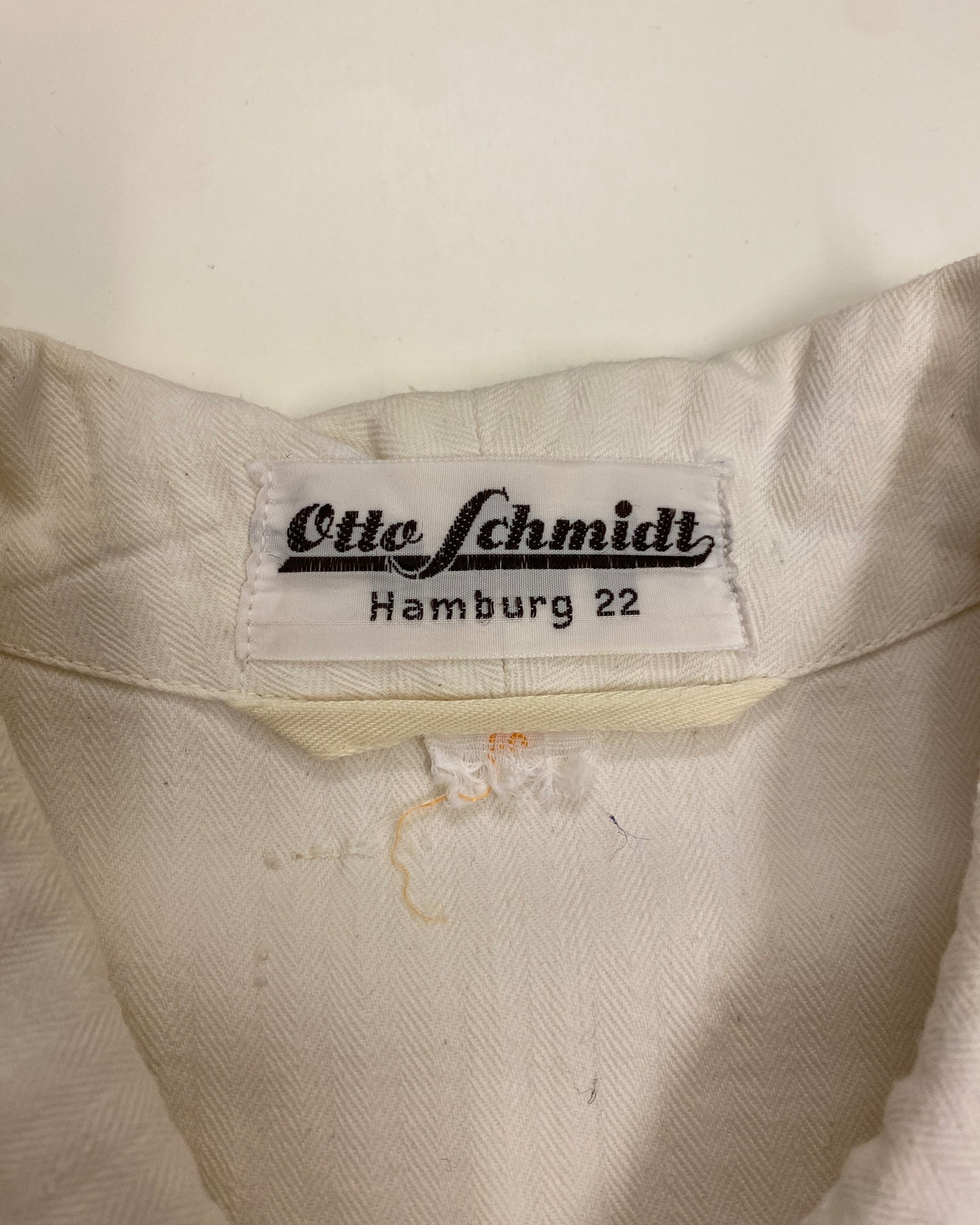 Vintage 1940s German Work Painter Coat White